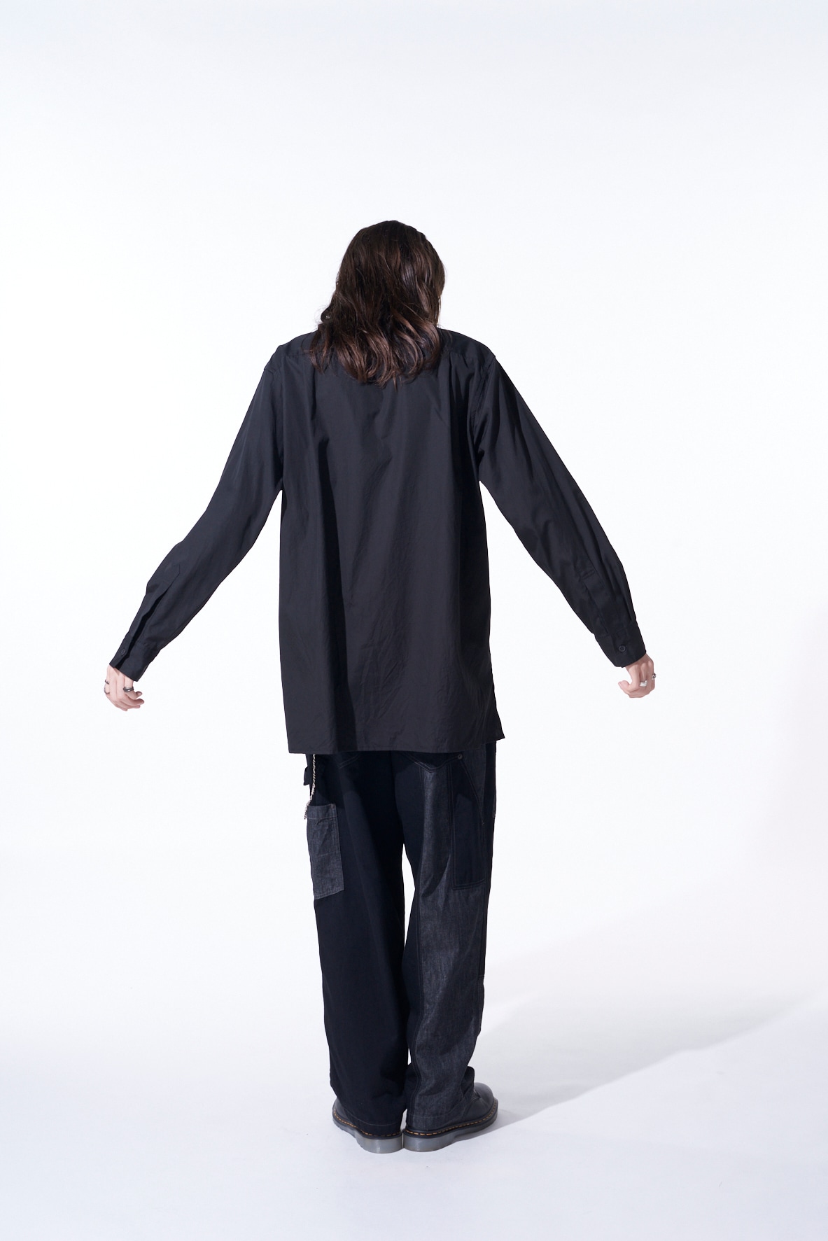 【11/21～11/25 Y's OMOTESANDO 先行販売】COTTON BROAD LOOSE-FIT REGULAR COLLAR SHIRT