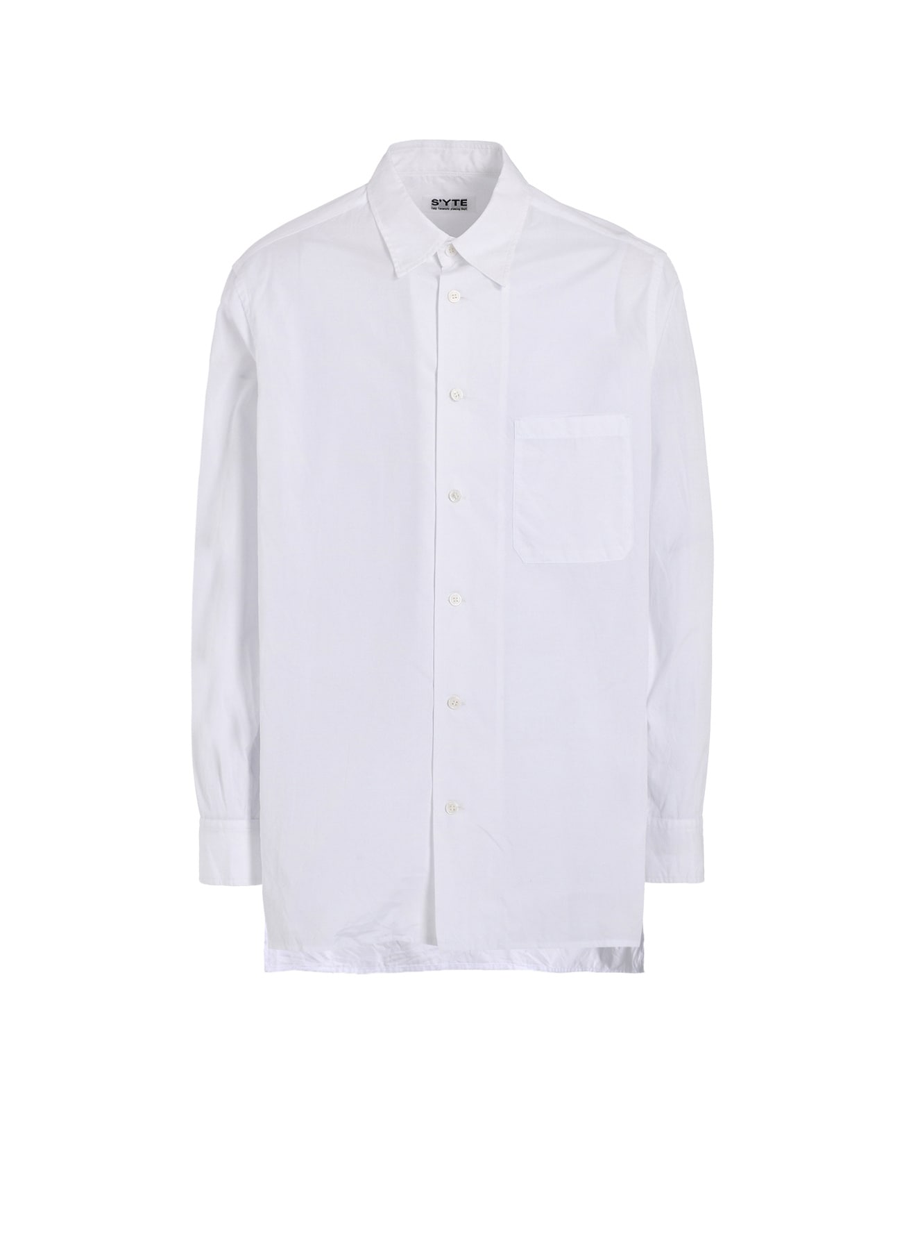 【11/21～11/25 Y's OMOTESANDO 先行販売】COTTON BROAD LOOSE-FIT REGULAR COLLAR SHIRT