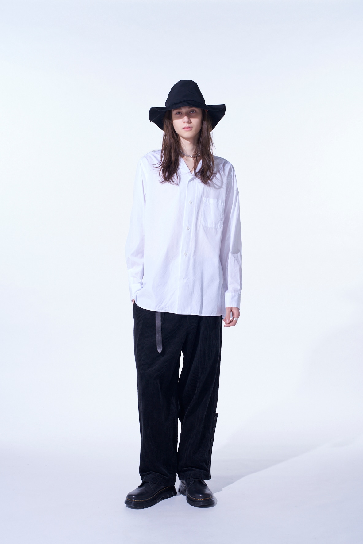 11/21～11/25 Y's OMOTESANDO 先行販売】COTTON BROAD LOOSE-FIT OPEN COLLAR SHIRT(M  White): S'YTE｜THE SHOP YOHJI YAMAMOTO