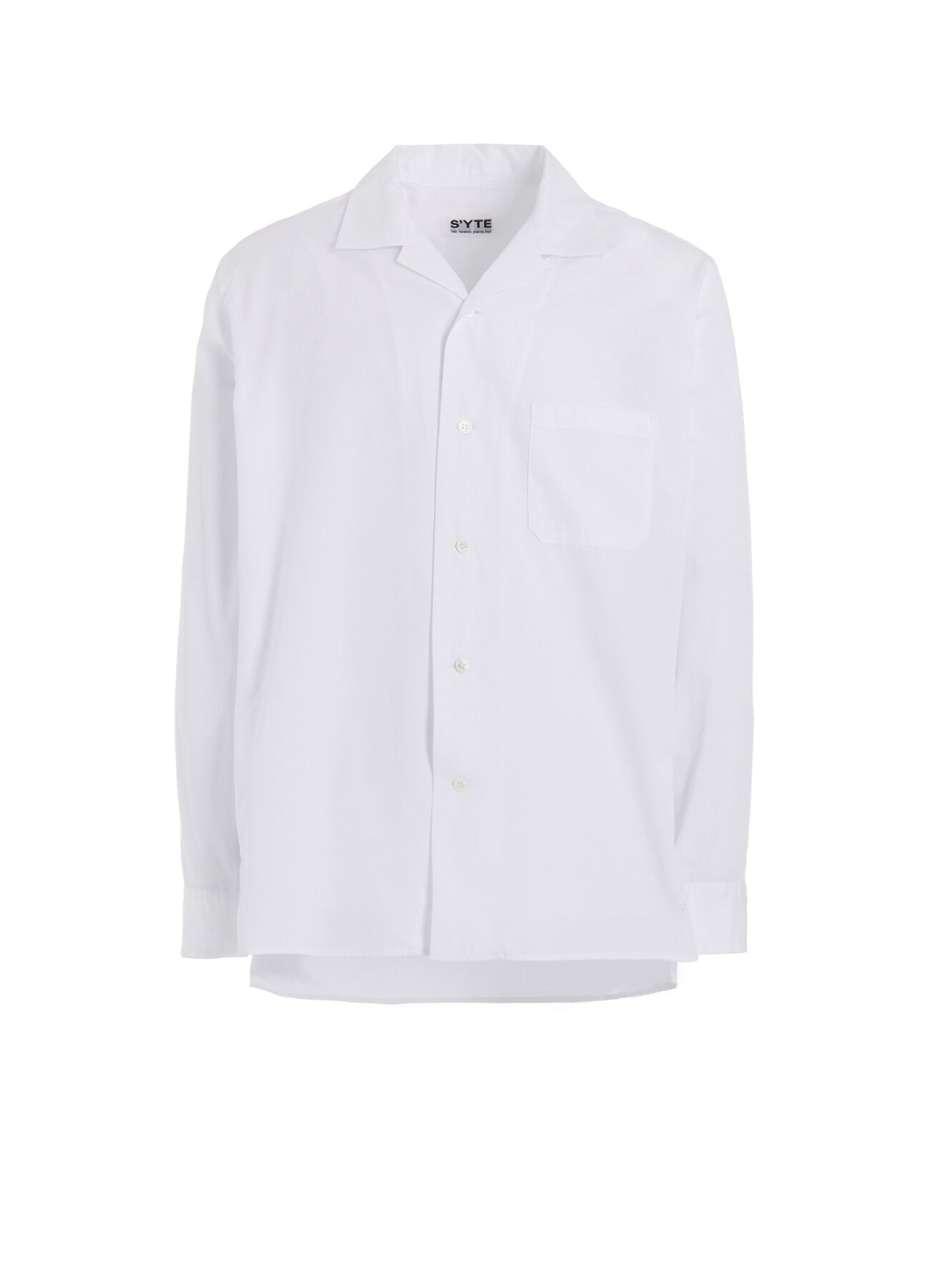 11/21～11/25 Y's OMOTESANDO 先行販売】COTTON BROAD LOOSE-FIT OPEN COLLAR SHIRT(M  White): S'YTE｜THE SHOP YOHJI YAMAMOTO