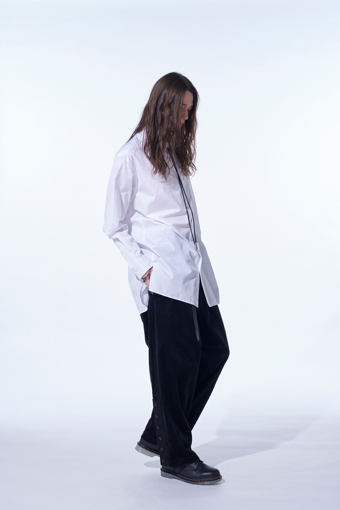 【11/21～11/25 Y's OMOTESANDO 先行販売】COTTON BROAD PLEATED SHIRT