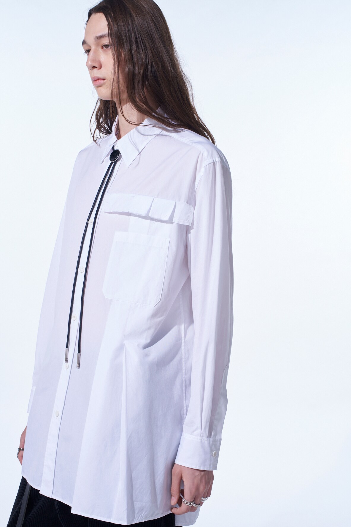 【11/21～11/25 Y's OMOTESANDO 先行販売】COTTON BROAD PLEATED SHIRT