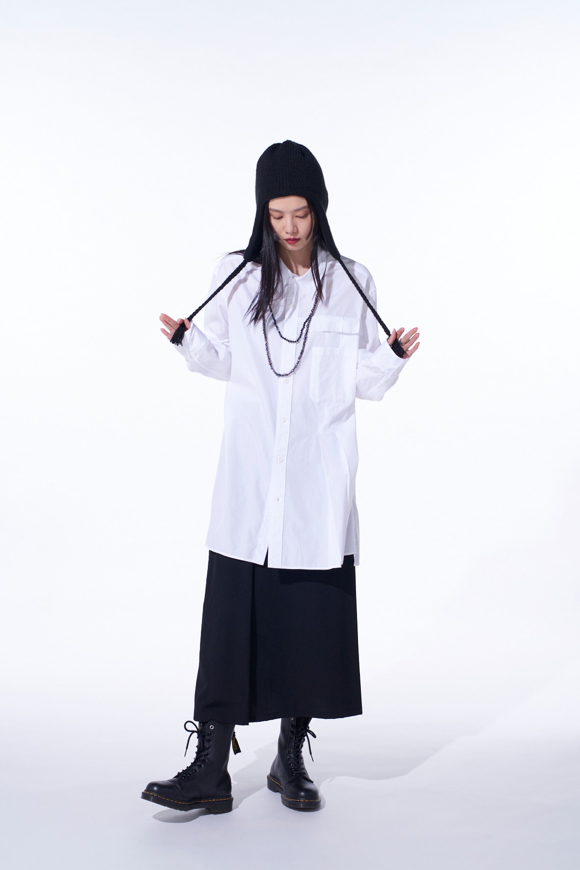 【11/21～11/25 Y's OMOTESANDO 先行販売】COTTON BROAD PLEATED SHIRT