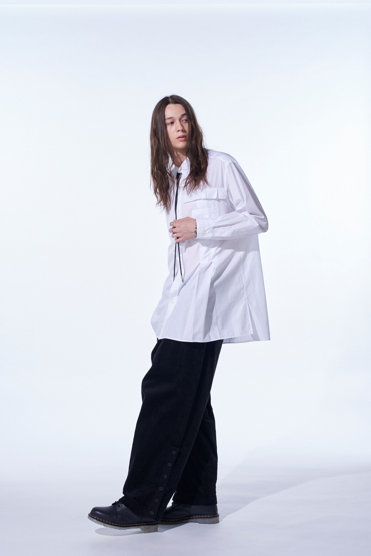 【11/21～11/25 Y's OMOTESANDO 先行販売】COTTON BROAD PLEATED SHIRT