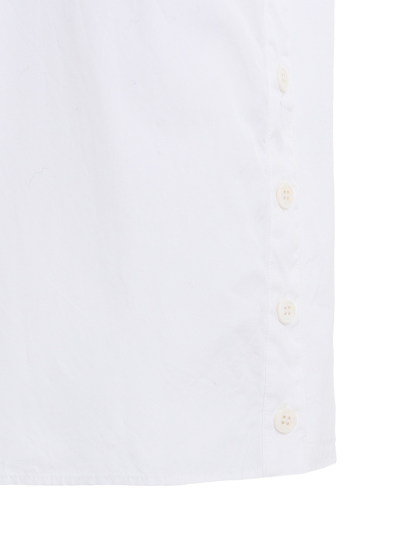 COTTON BROAD BUTTON SLITS LONG SHIRT