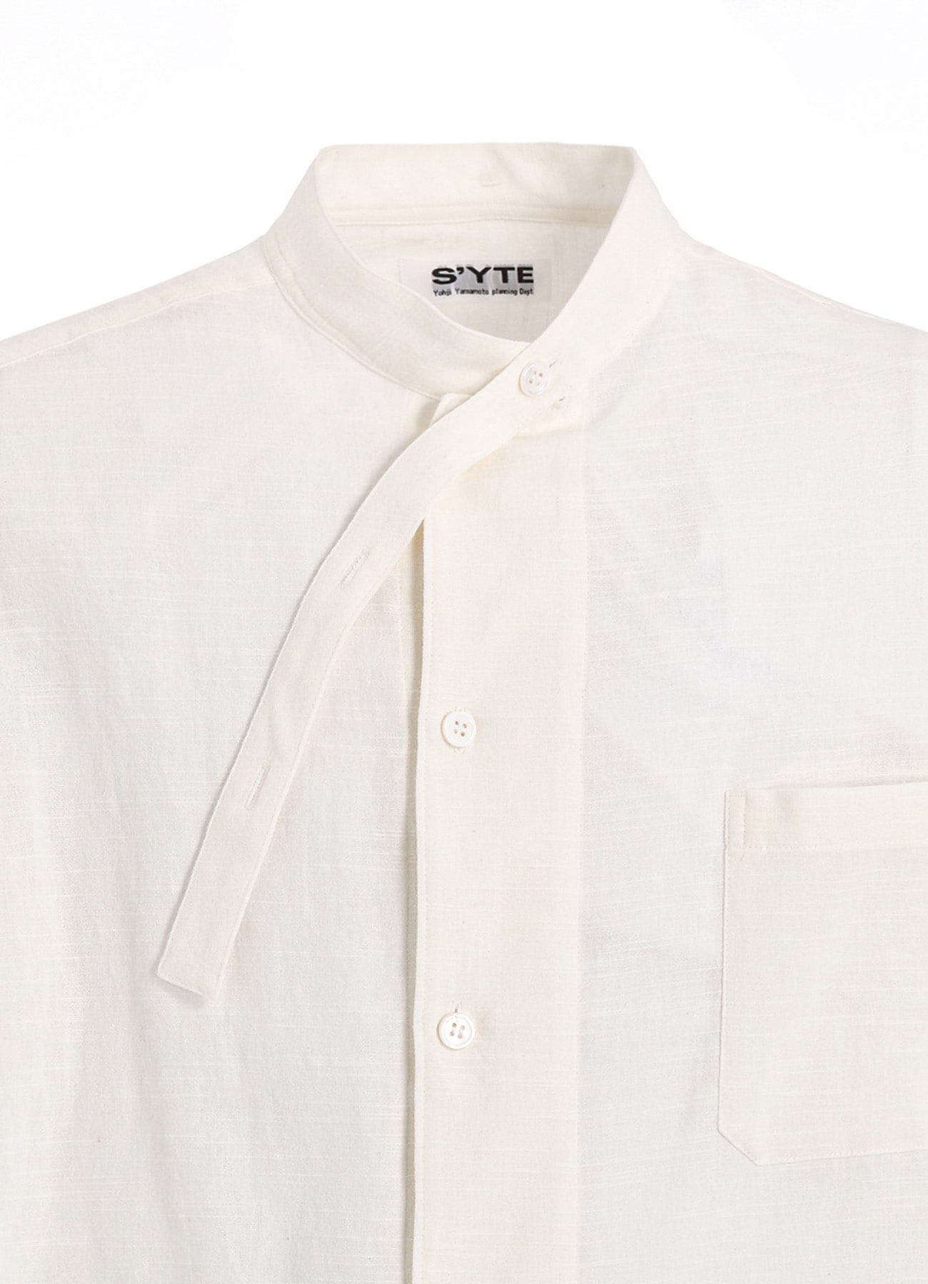 KHADI COTTON STAND COLLAR SHIRT