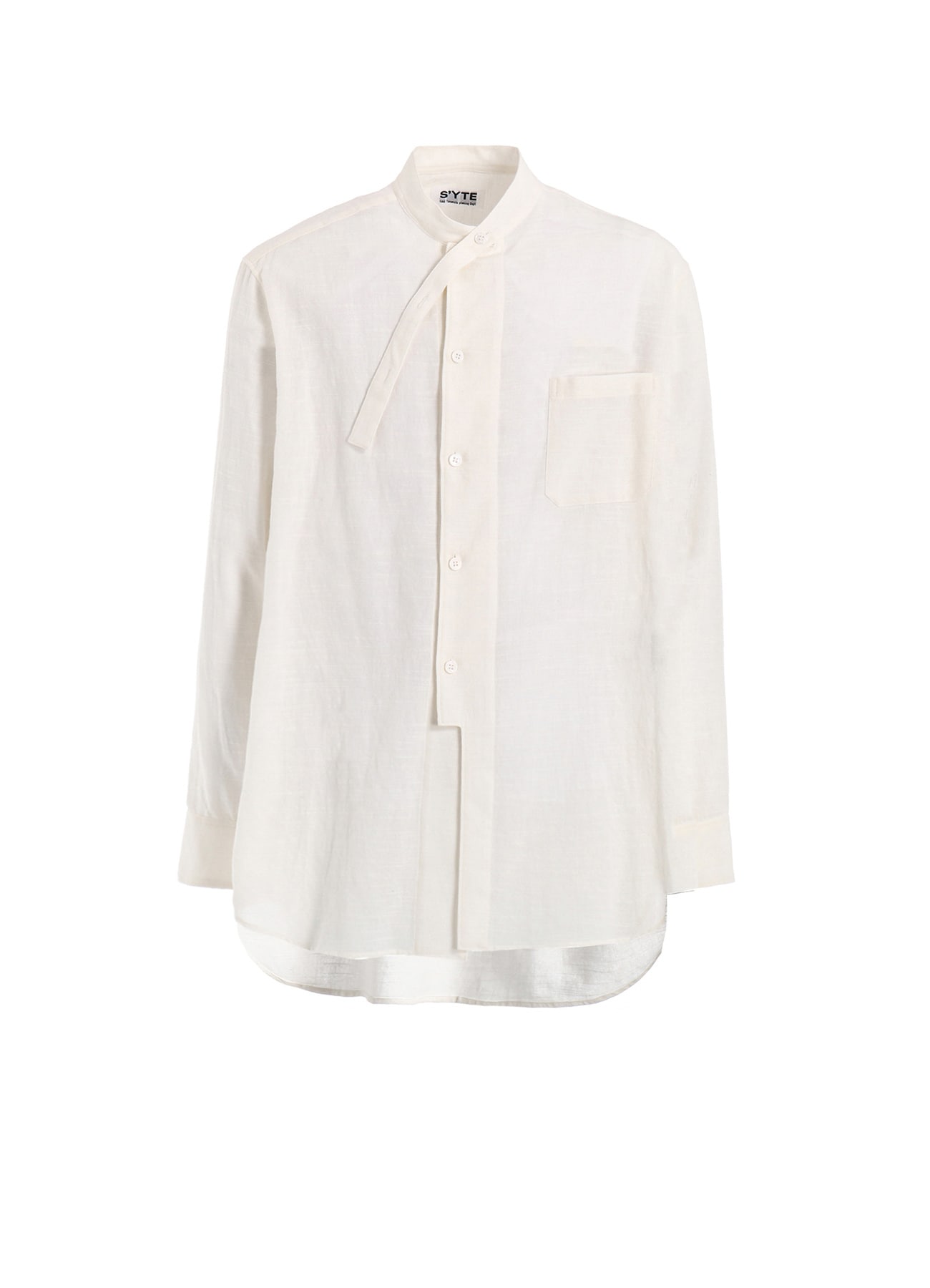 KHADI COTTON STAND COLLAR SHIRT