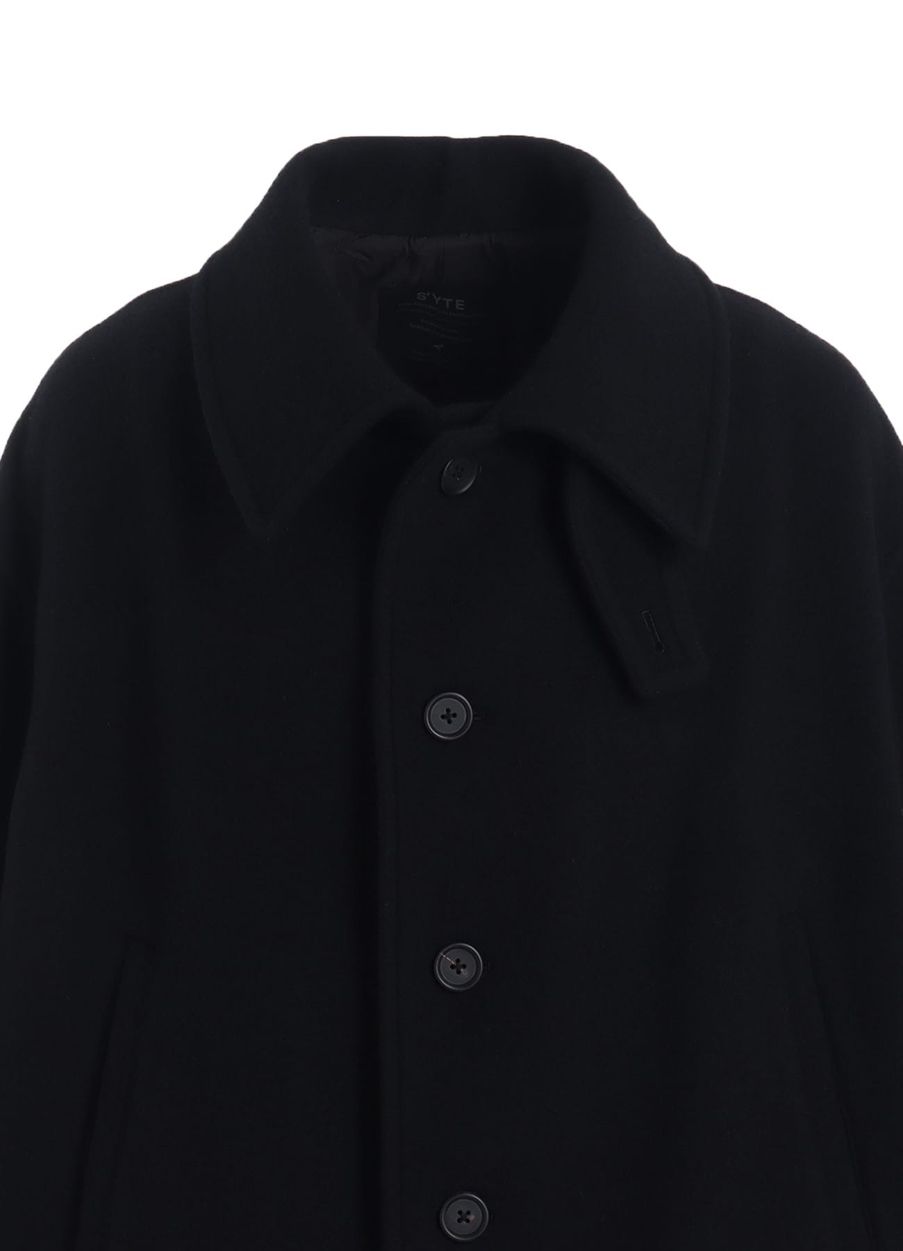 【11/21～11/25 Y's OMOTESANDO 先行販売】DOUBLE-WEAVE MELTON OVERSIZED SOUTIEN COLLAR COAT