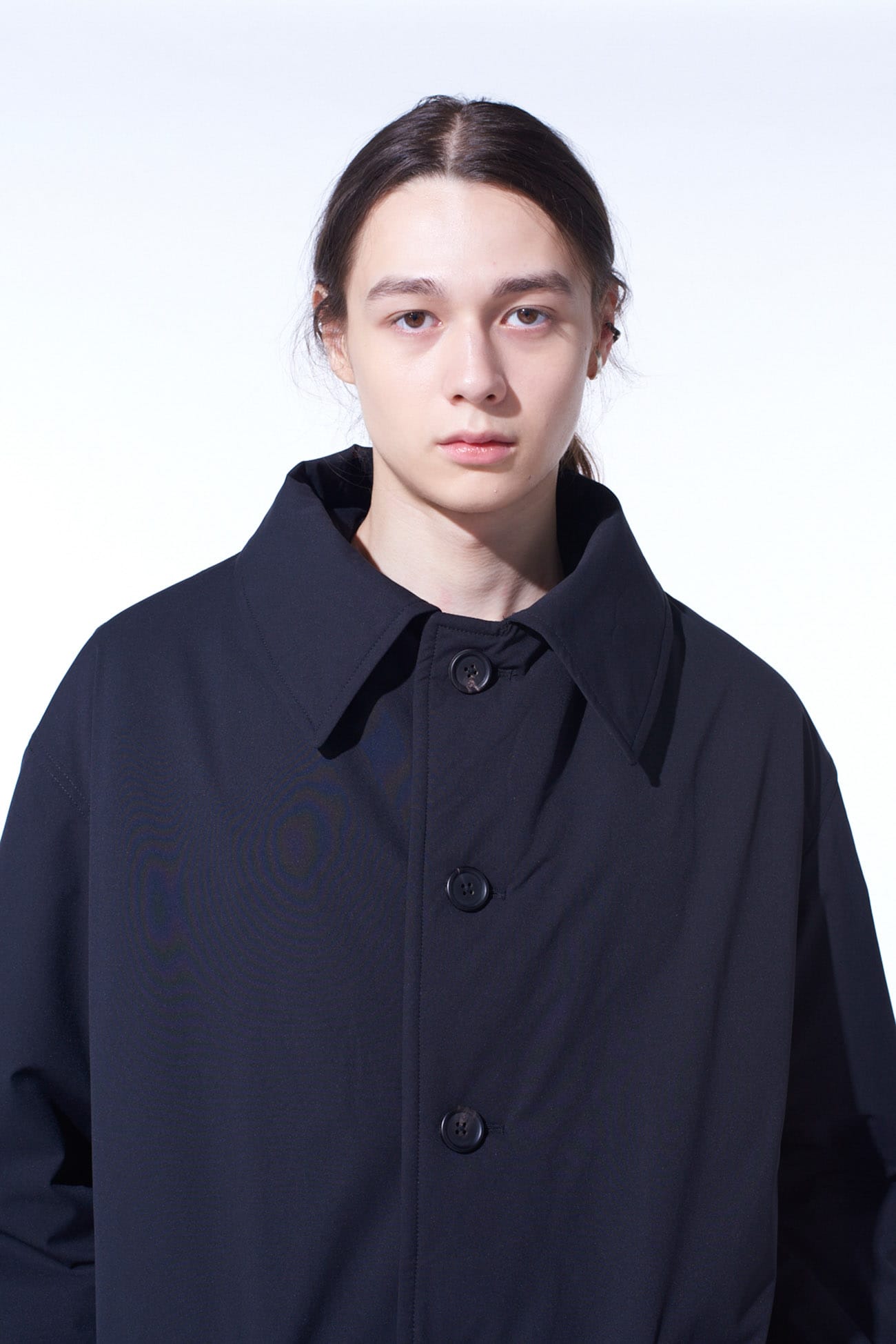 WATER-REPELLENT STRETCH TAFFETA PUFFER COAT