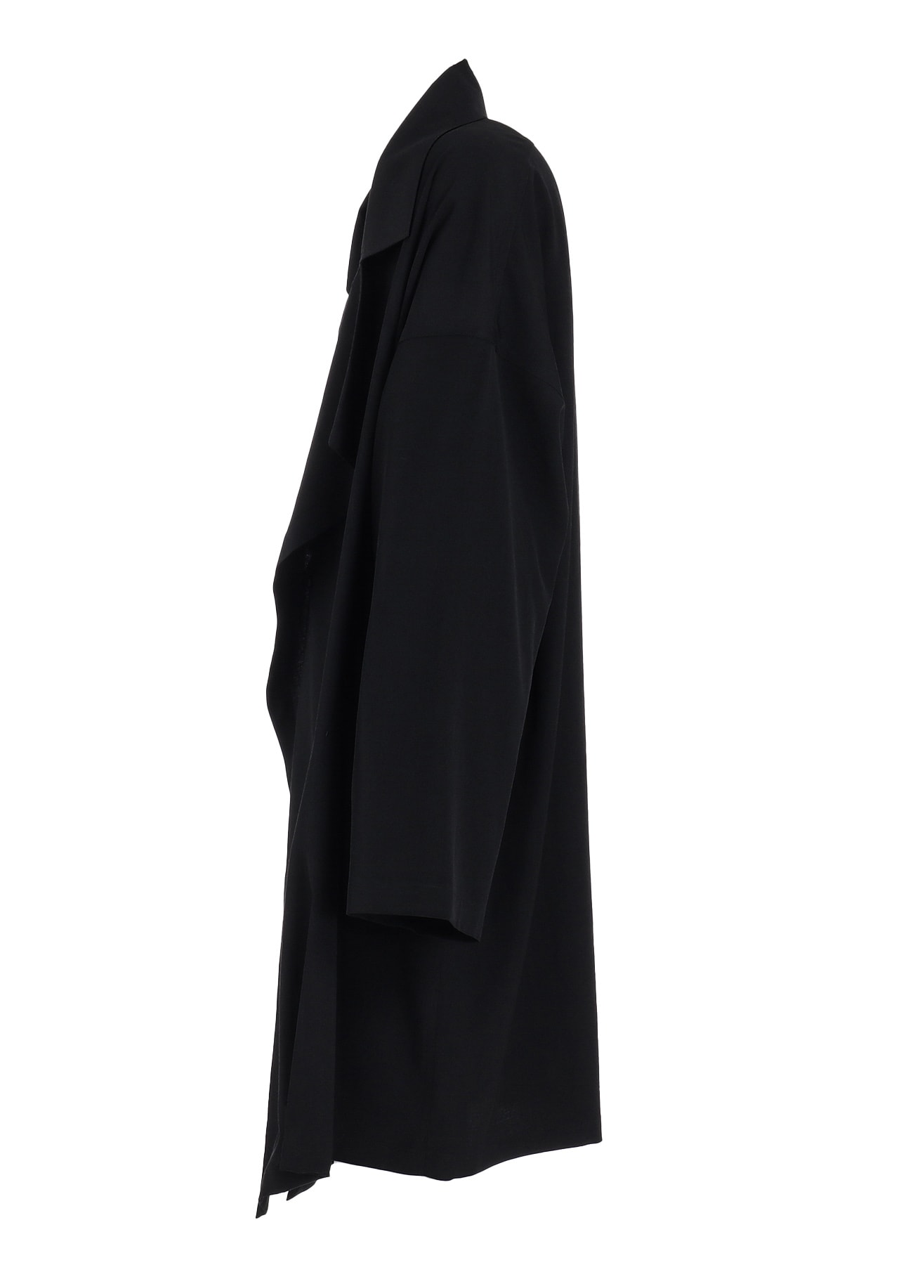 【11/21～11/25 Y's OMOTESANDO 先行販売】WASHER WOOL GABARDINE FLAME DOUBLE DRAPE COAT