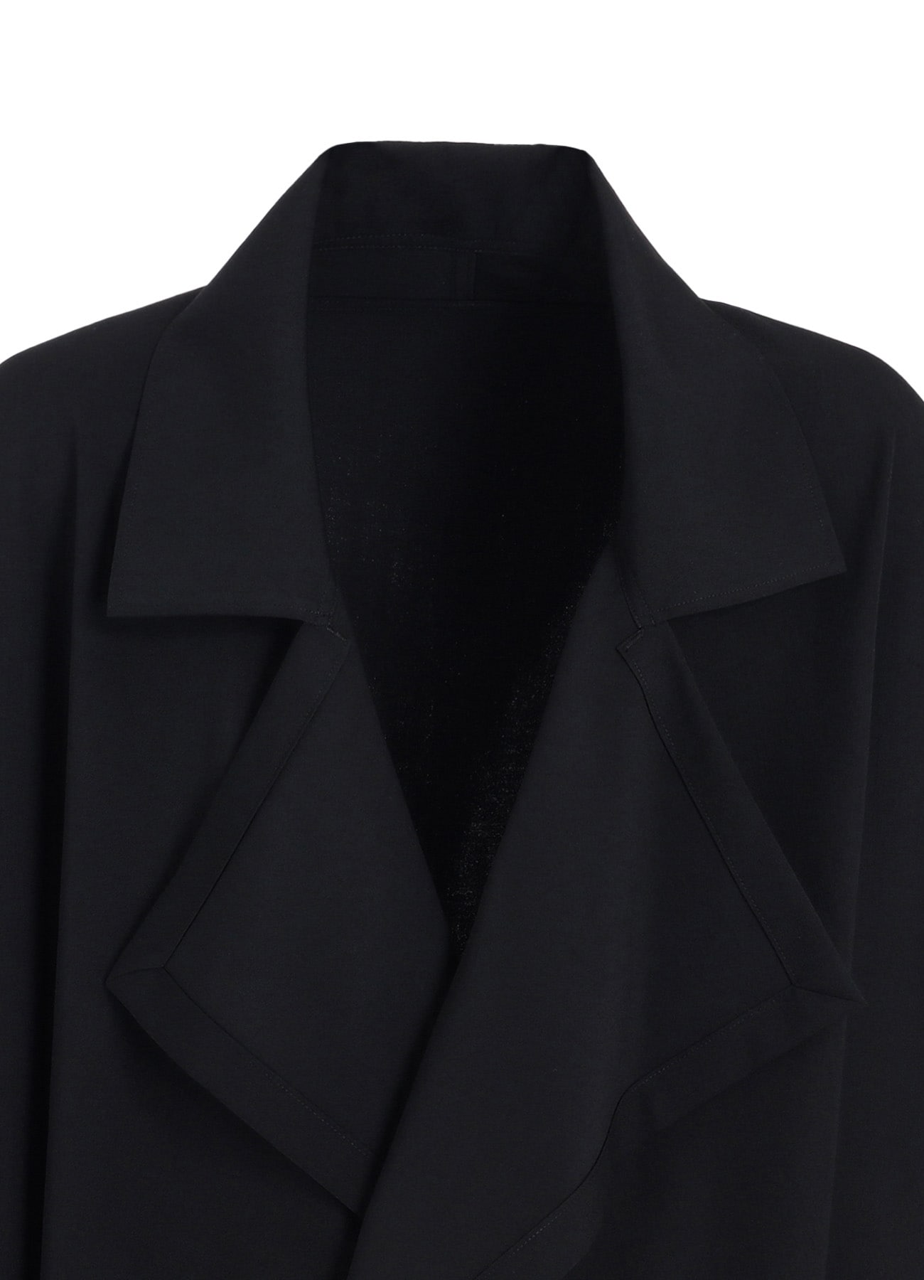 【11/21～11/25 Y's OMOTESANDO 先行販売】WASHER WOOL GABARDINE FLAME DOUBLE DRAPE COAT