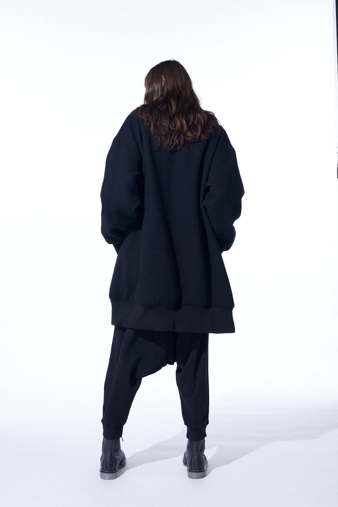 【11/21～11/25 Y's OMOTESANDO 先行販売】DOUBLE-WEAVE MELTON OVERSIZED LONG TRUCK TOP