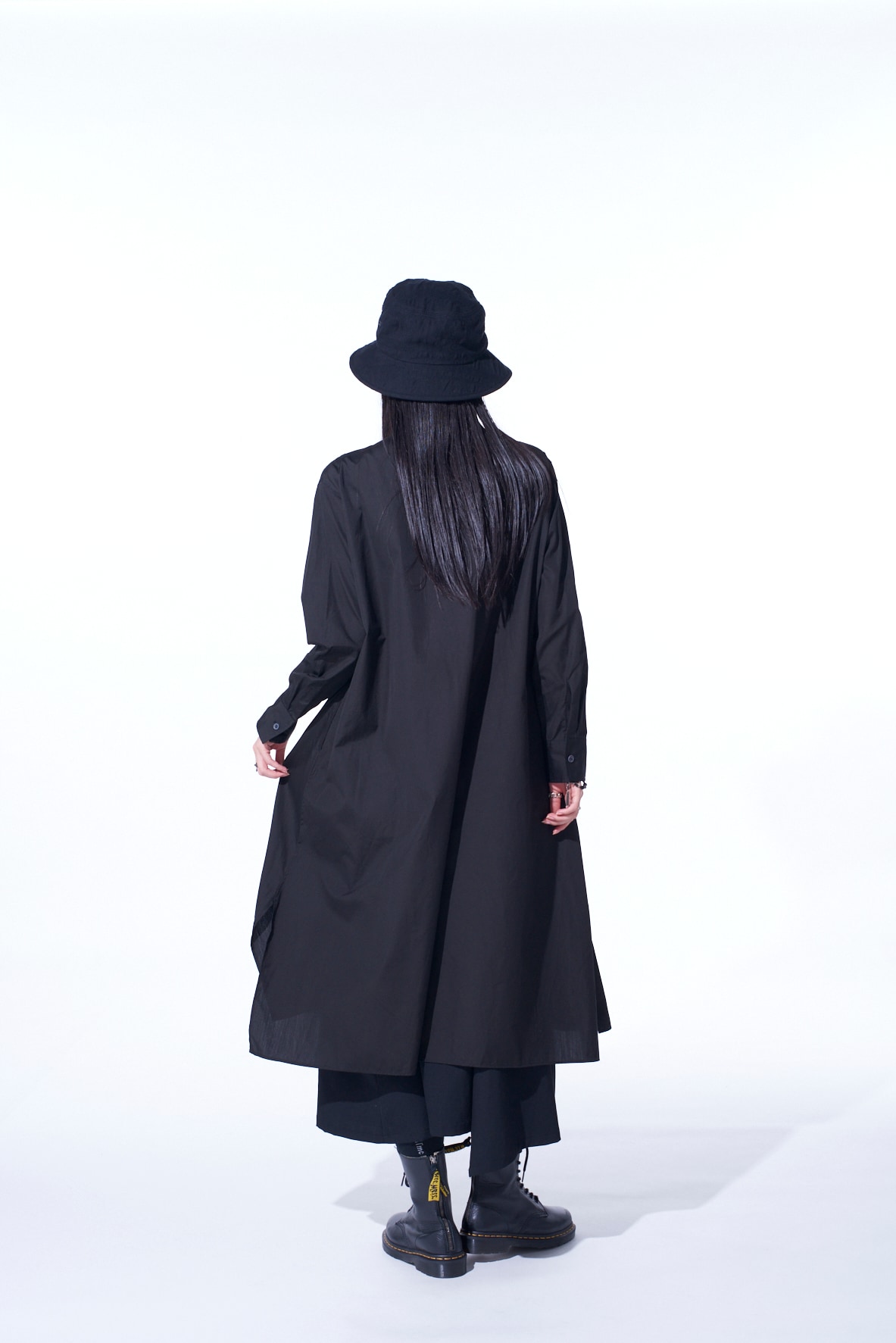 【11/21～11/25 Y's OMOTESANDO 先行販売】COTTON BROAD PLEATED SHIRT DRESS