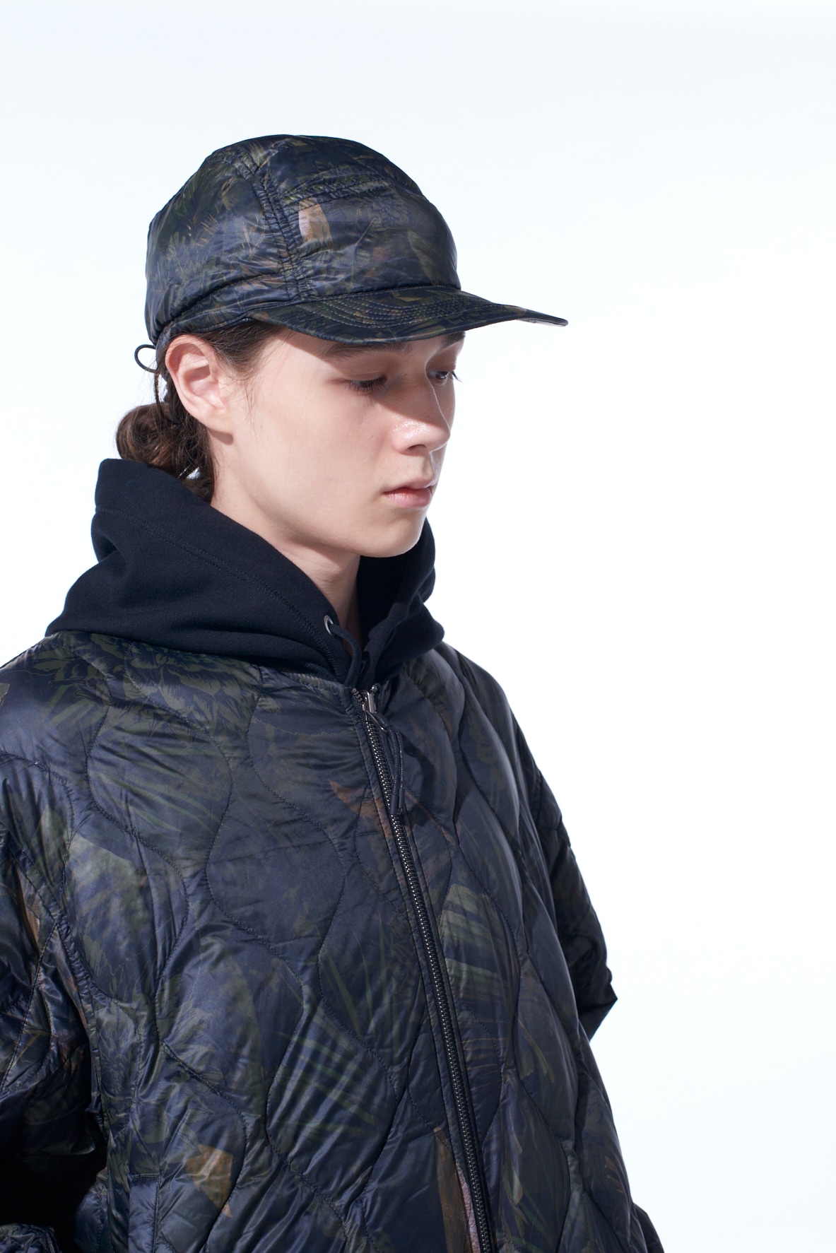 【12/5 12:00 Release】【S'YTE X TAION】DAHLIA CAMOUFLAGE QUILTED DOWN JET CAP