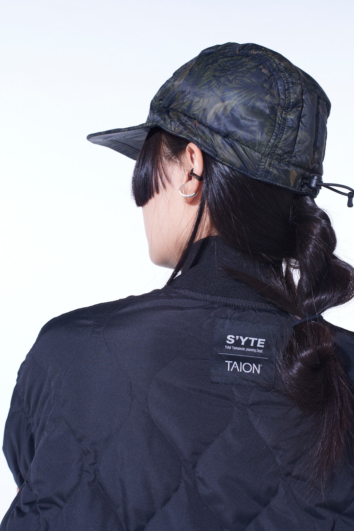 【12/5 12:00 Release】【S'YTE X TAION】DAHLIA CAMOUFLAGE QUILTED DOWN JET CAP