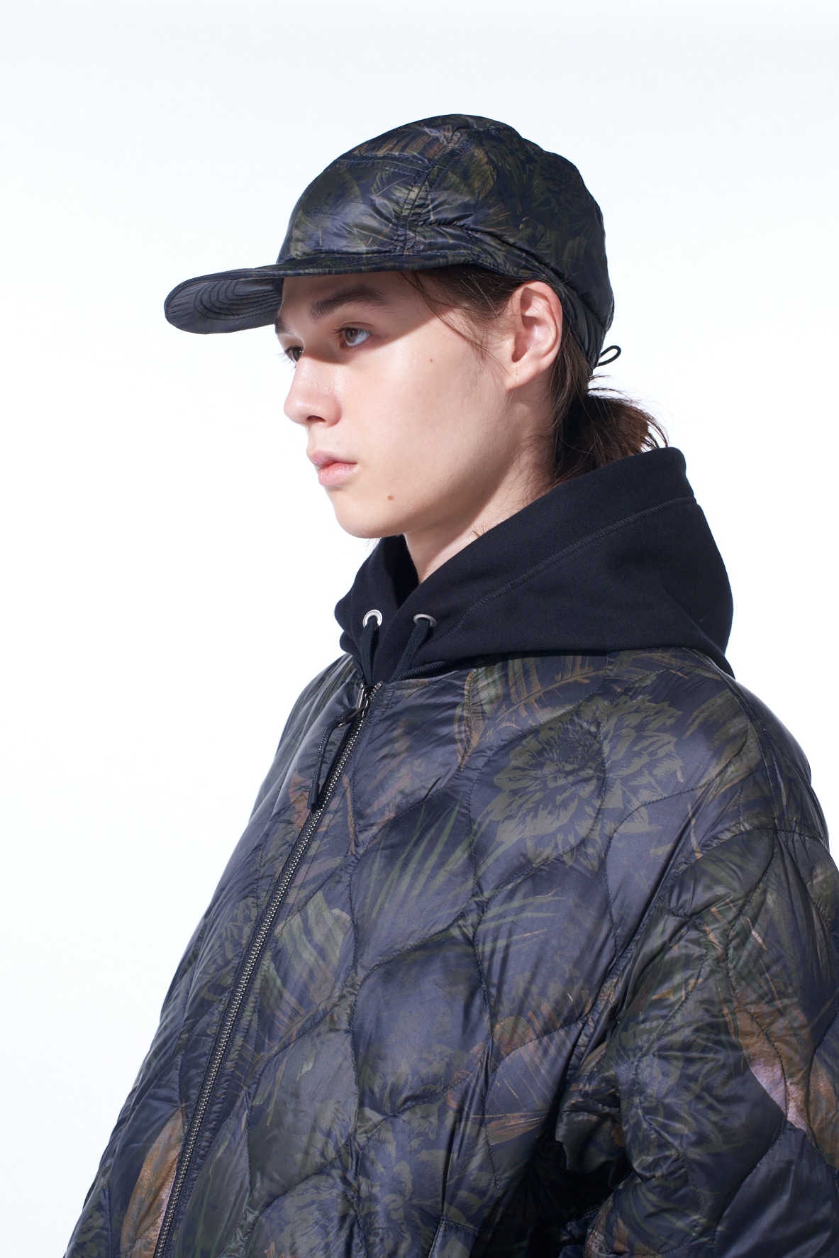 【12/5 12:00 Release】【S'YTE X TAION】DAHLIA CAMOUFLAGE QUILTED DOWN JET CAP