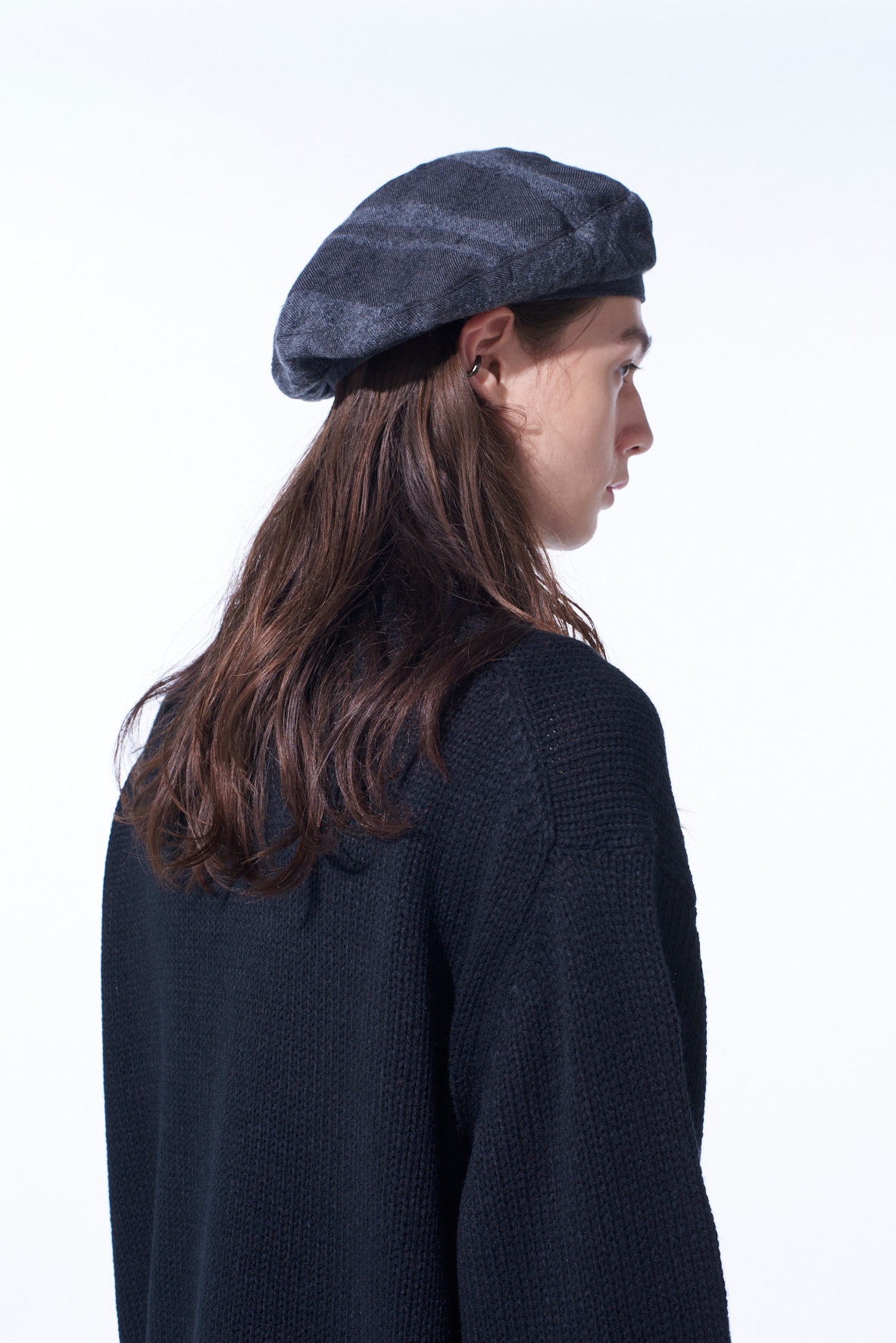 FULLING FINISHED SHADOW CHECK BERET