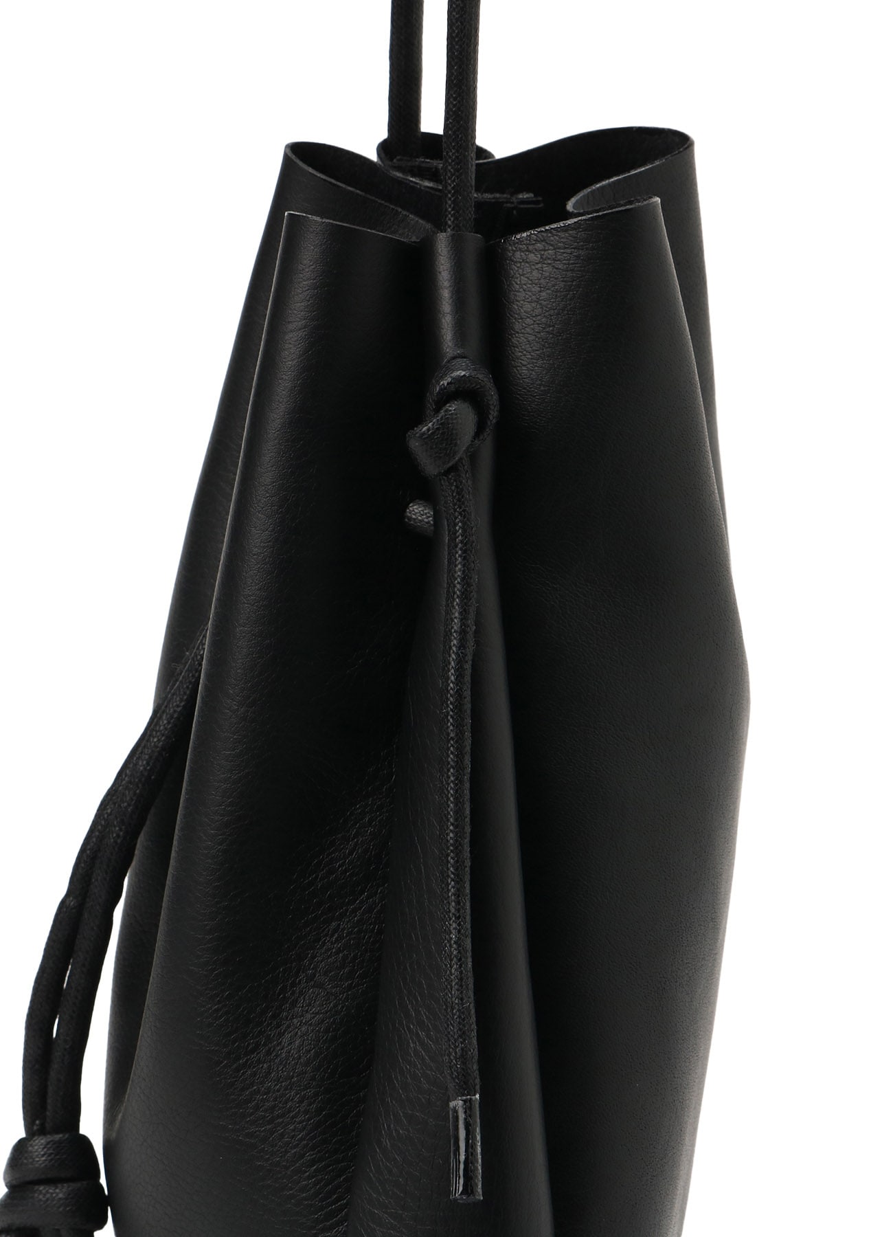 【11/21～11/25 Y's OMOTESANDO 先行販売】CONCHO DRAWSTRING LEATHER SHOULDER BAG