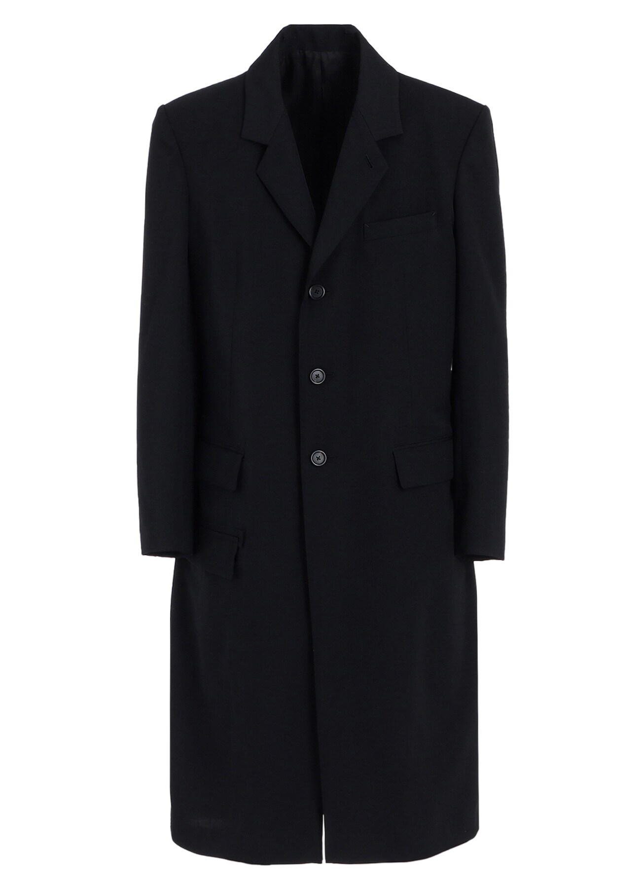 【11/21～11/25 Y's OMOTESANDO 先行販売】WASHER WOOL GABARDINE SLIM LONG JACKET