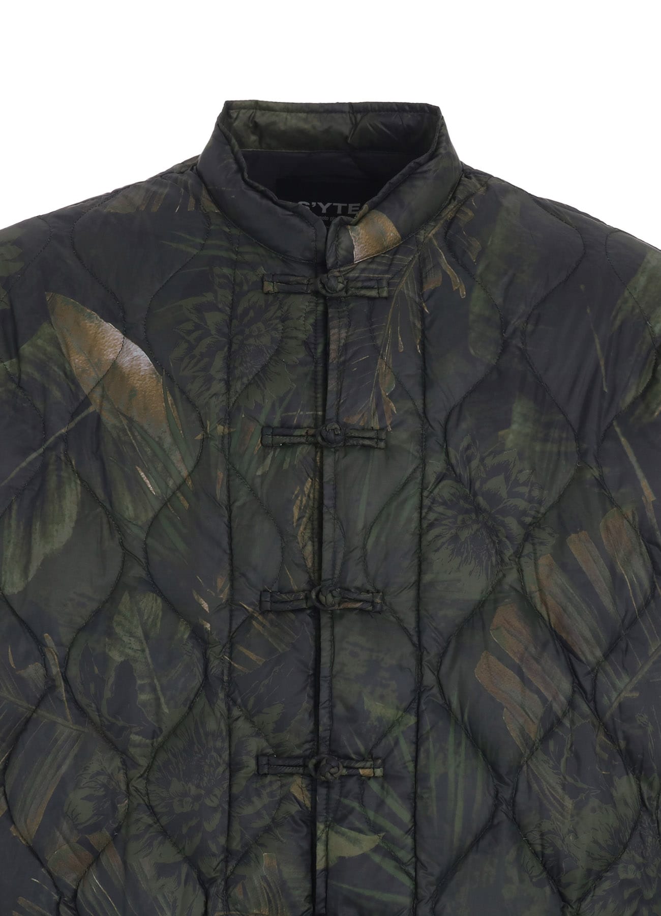 【12/5 12:00 Release】【S'YTE X TAION】DAHLIA CAMOUFLAGE QUILTED DOWN CHINA JACKET