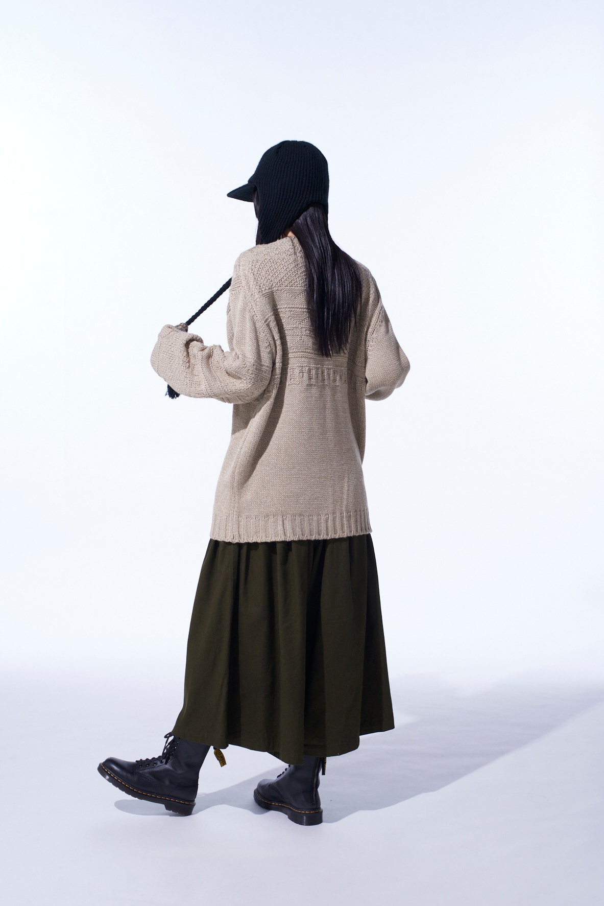 BULKY WOOL LYNX PULLOVER KNIT