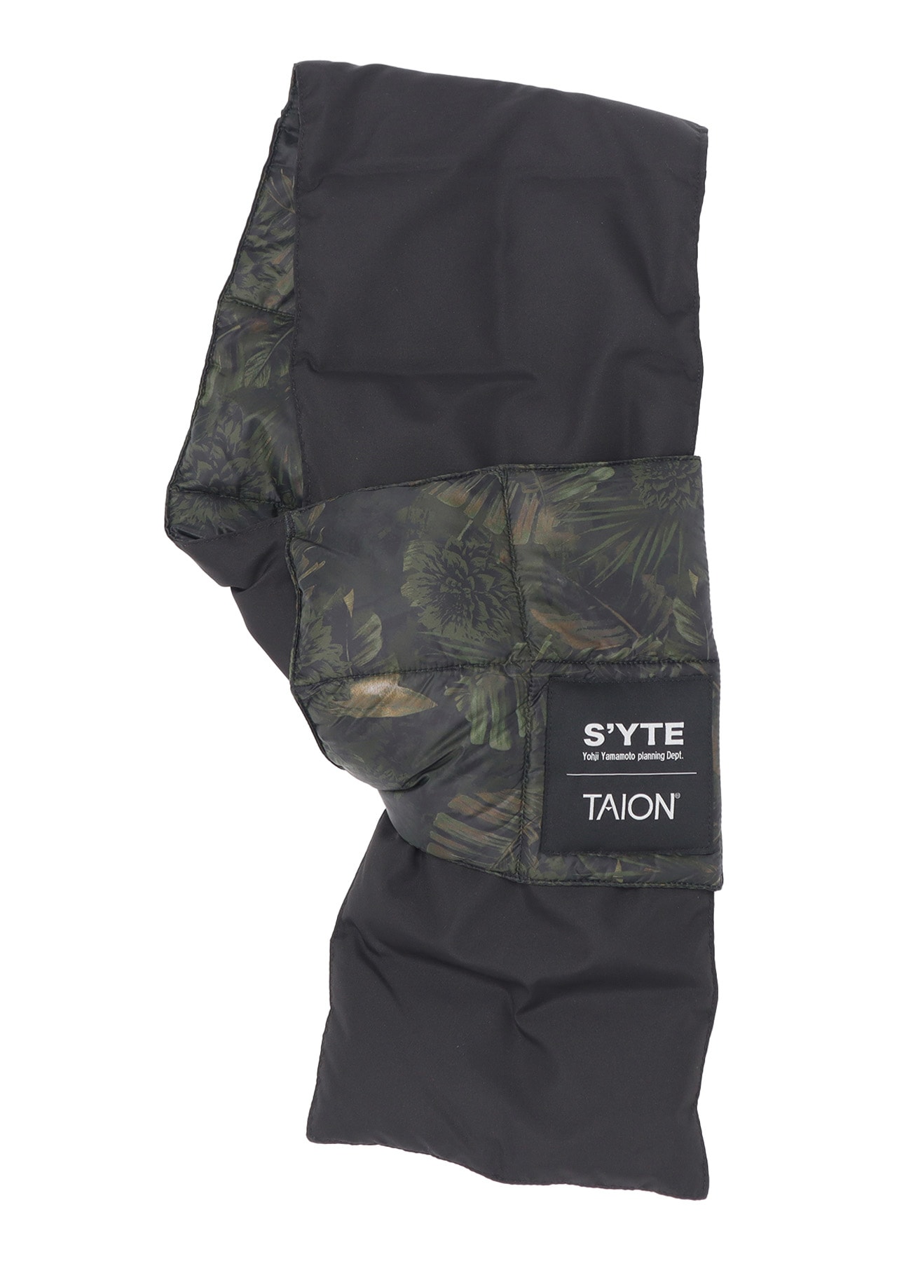 【11/21 12:00 Release】【S'YTE X TAION】DAHLIA CAMOUFLAGE QUILTED DOWN REVERSIBLE SCARF