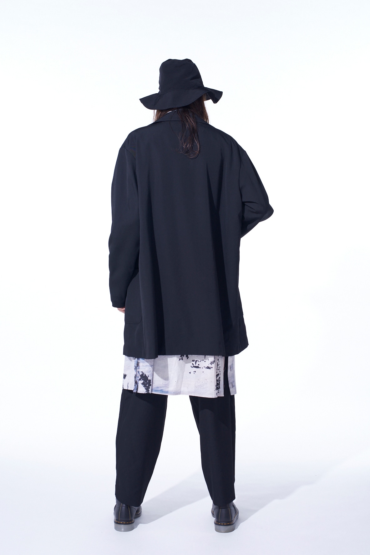 【11/21～11/25 Y's OMOTESANDO 先行販売】WASHER WOOL GABARDINE 2-TUCK WIDE PANT