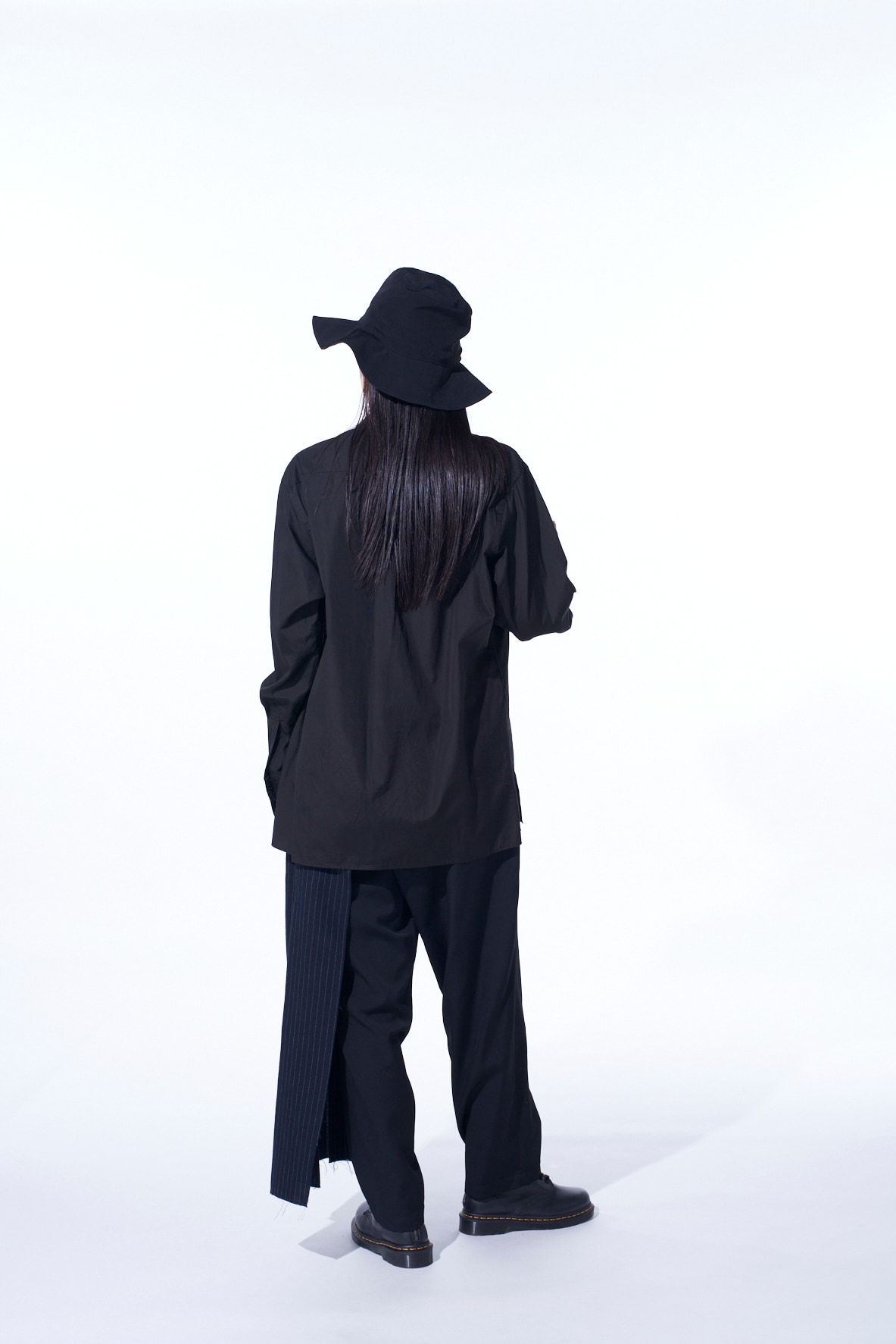 【11/21～11/25 Y's OMOTESANDO 先行販売】WASHER WOOL GABARDINE PLEATED WRAP PANTS