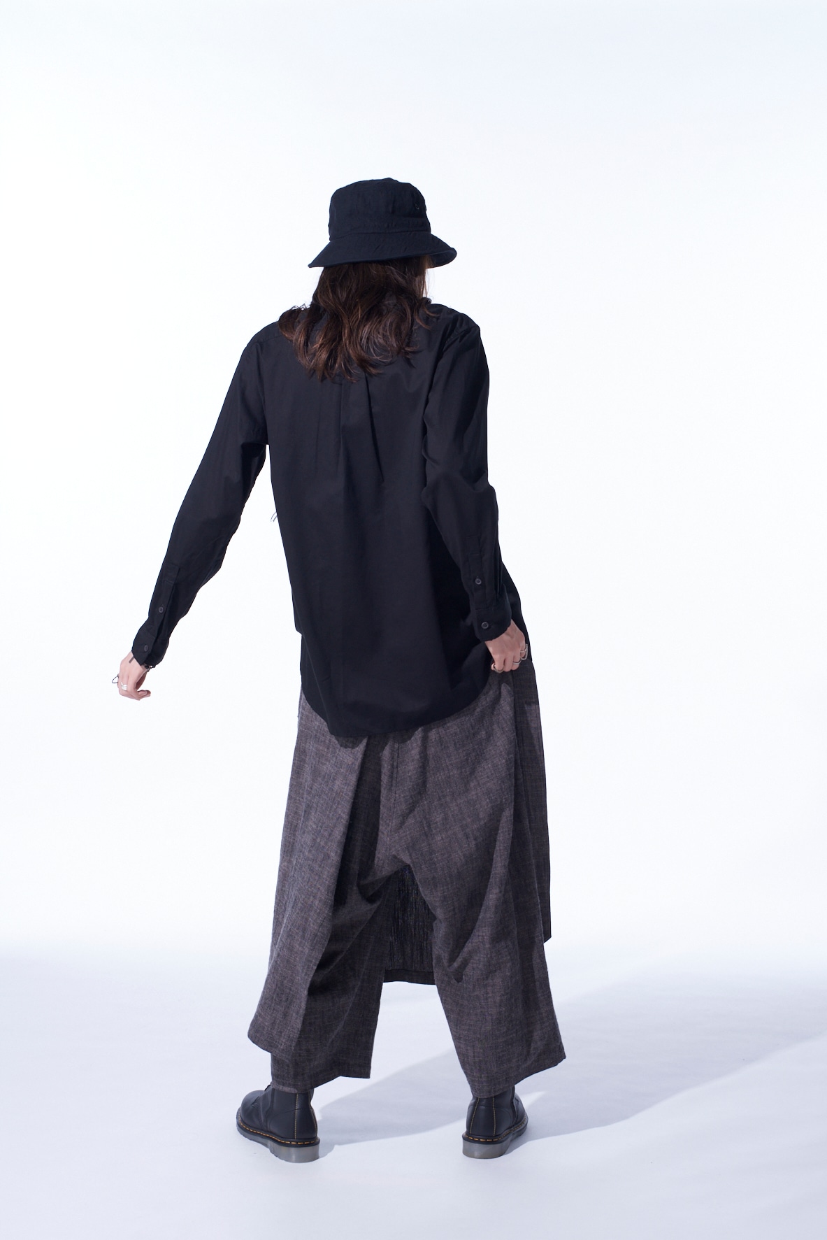 SLUB WASHER COTTON WRAP PANTS