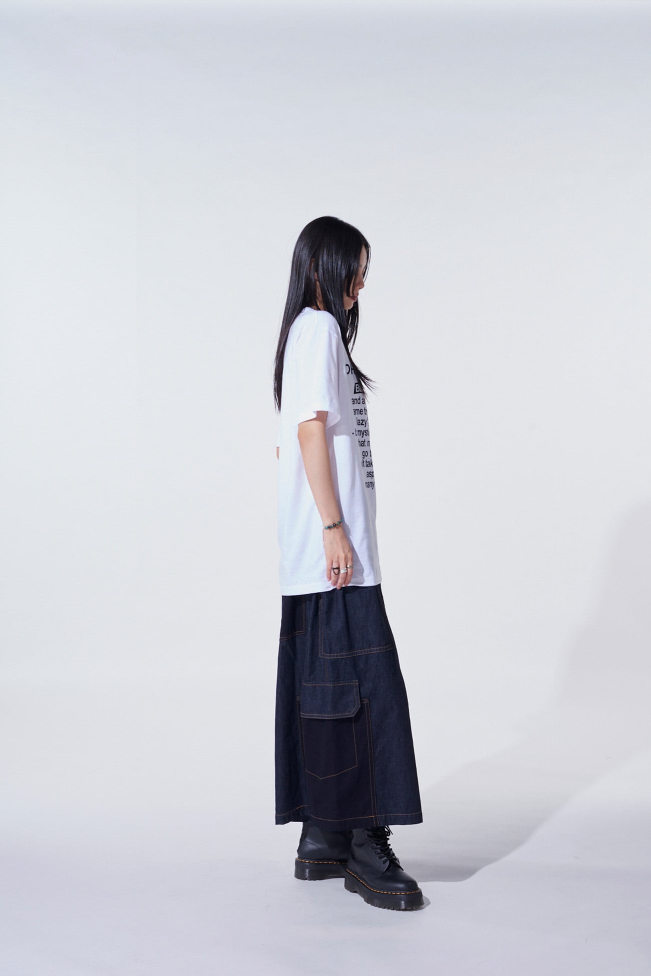 7oz DENIM CRAZY PATCHWORK CULOTTE PANTS