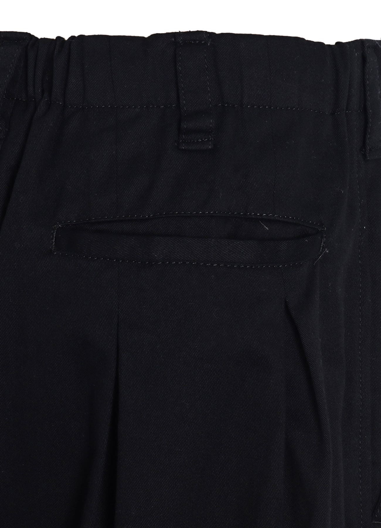 COTTON TWILL "BORO"APPLIQUE CULOTTE PANTS