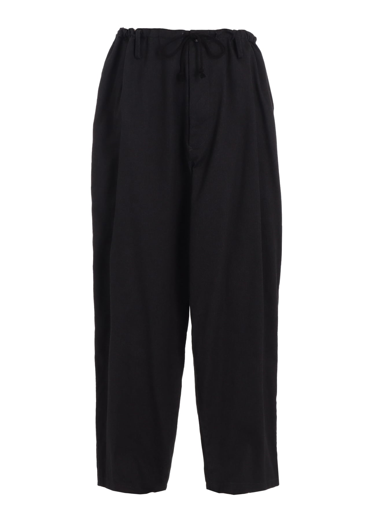 COTTON DRILL DRAWSTRING WIDE PANTS