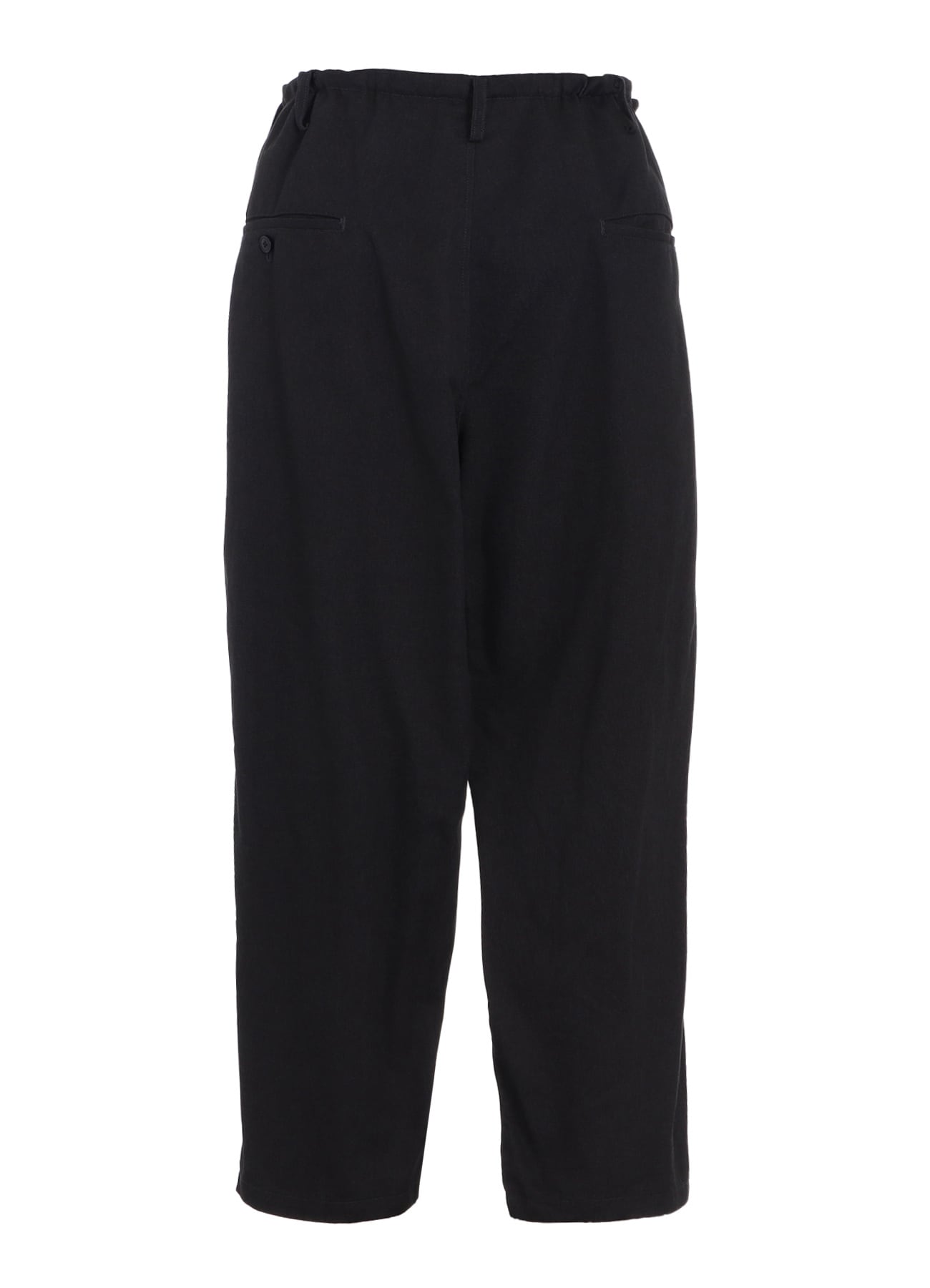 COTTON DRILL DRAWSTRING WIDE PANTS