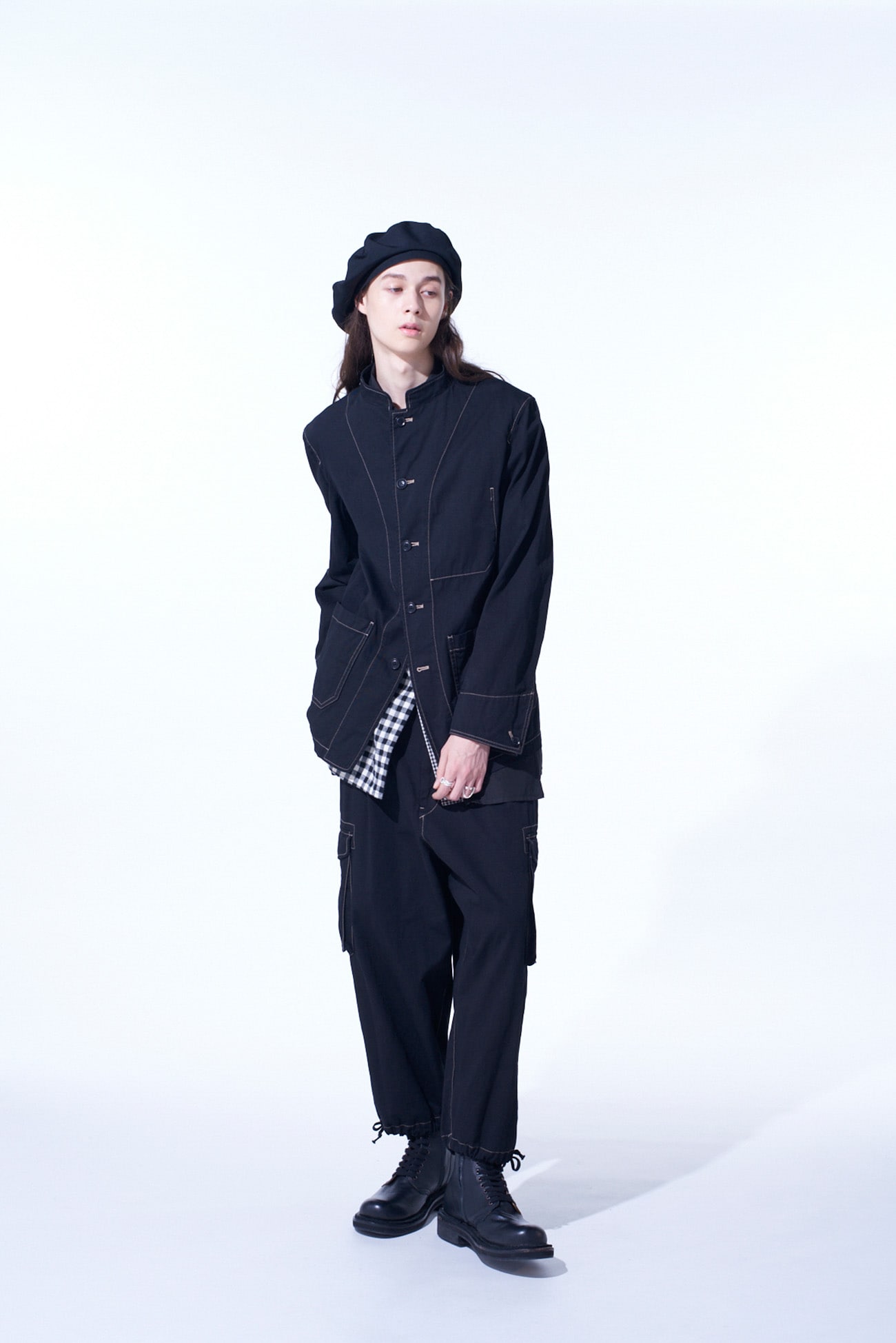 COTTON TWILL GARMENT DYED BALLOON CARGO PANTS