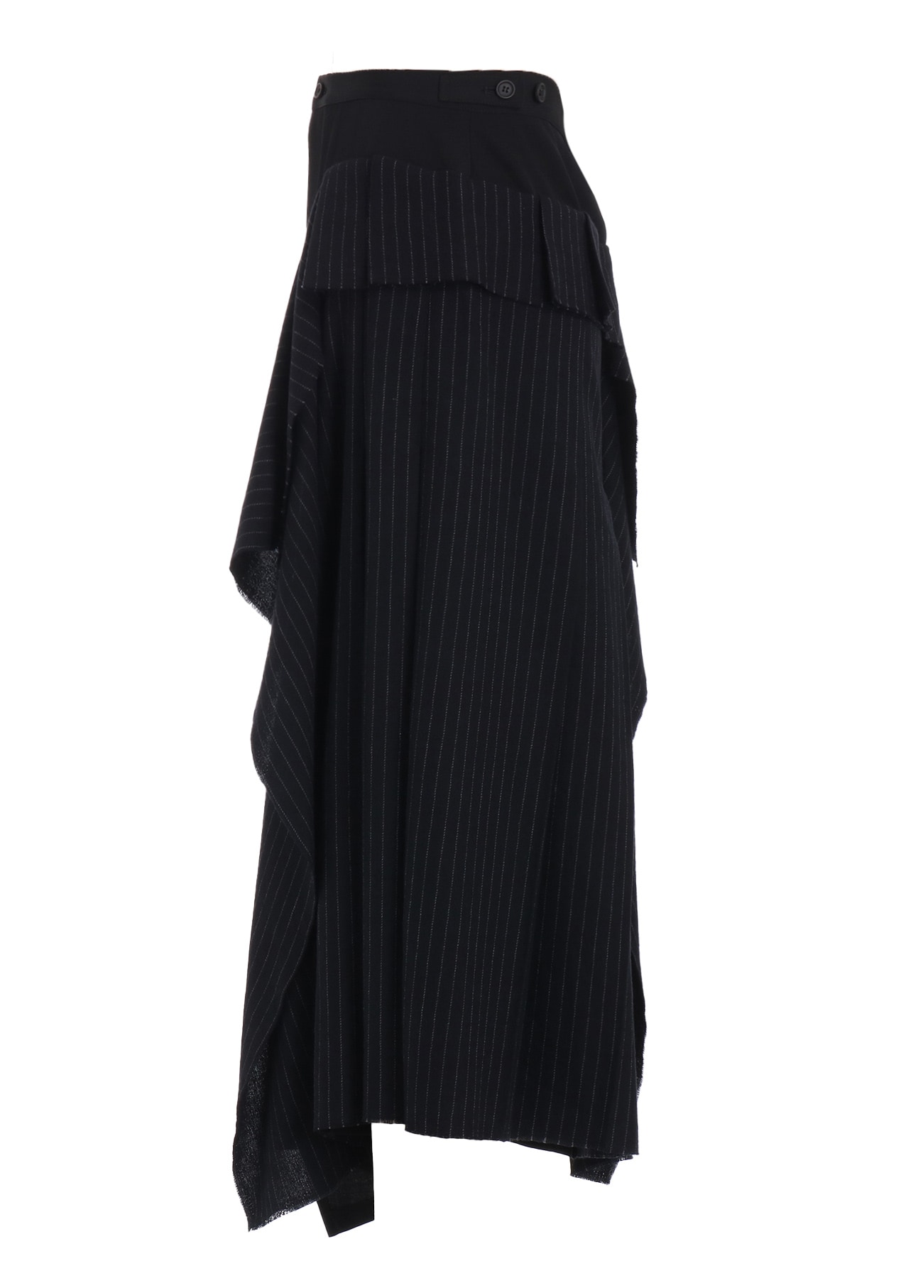 【11/21～11/25 Y's OMOTESANDO 先行販売】WASHER WOOL GABARDINE PLEATED SKIRT