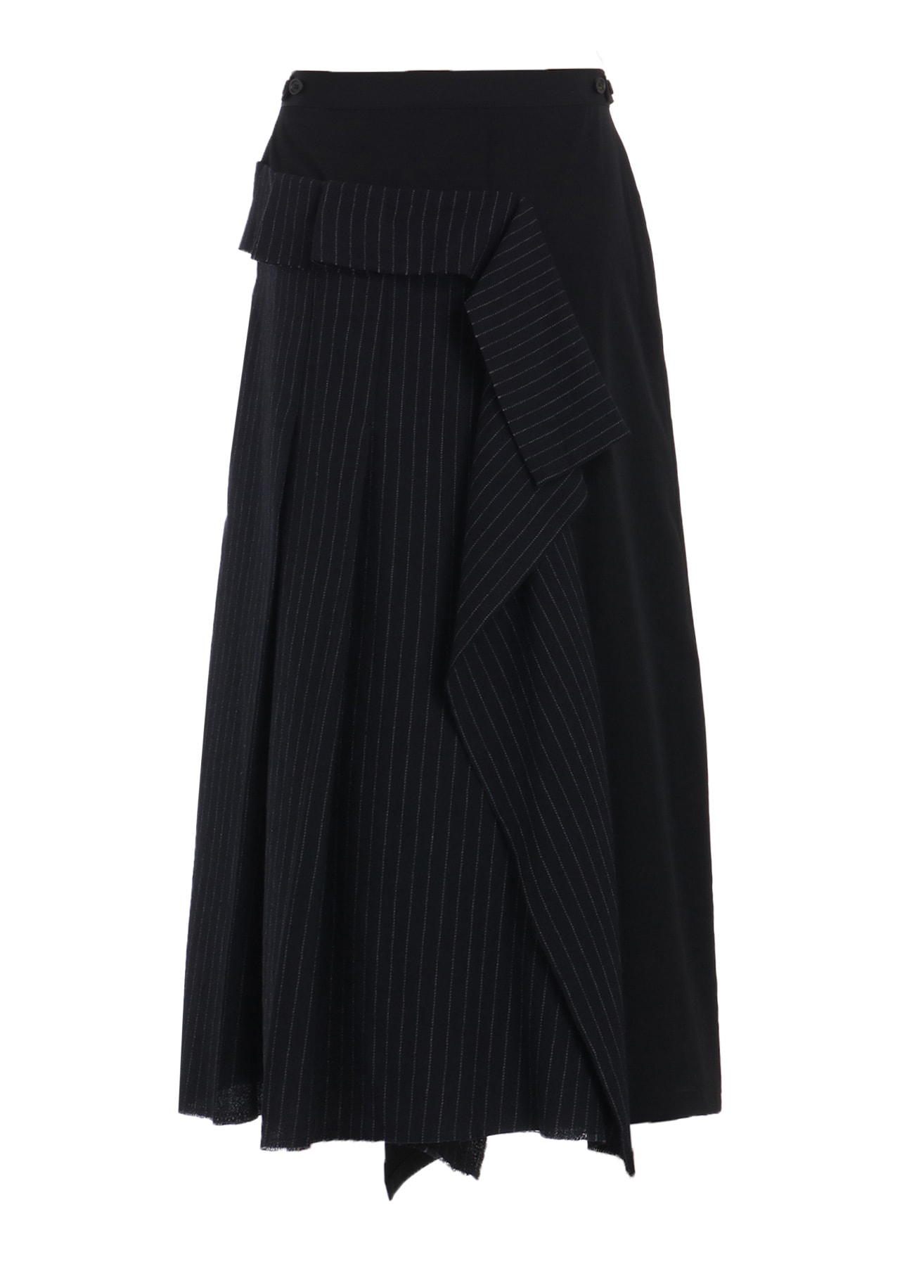 【11/21～11/25 Y's OMOTESANDO 先行販売】WASHER WOOL GABARDINE PLEATED SKIRT