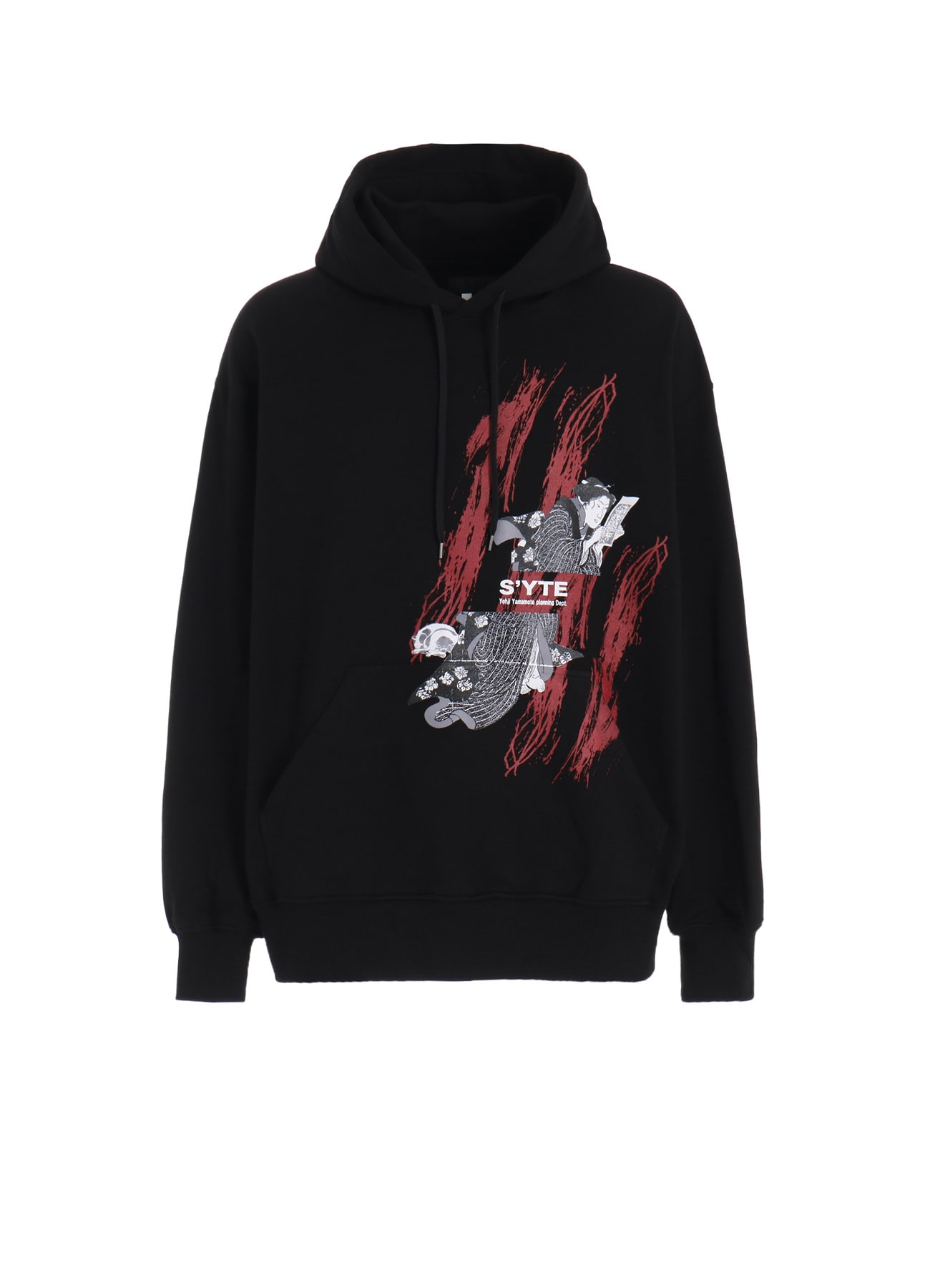 "CAT AND WOMAN" UKIYO-E GRAPHIC HOODIE