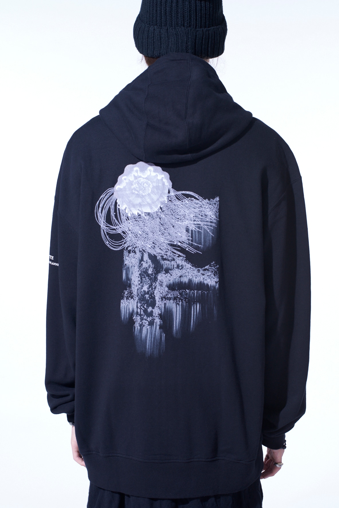 FRENCH TERRY "JELLYFISH" GRAPHIC ZIP-UP HOODIE