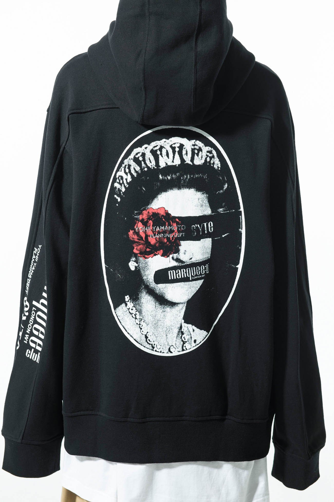 S’YTE × marquee club(R) French Terry Stitch Work Backprint Zipper Hoodie