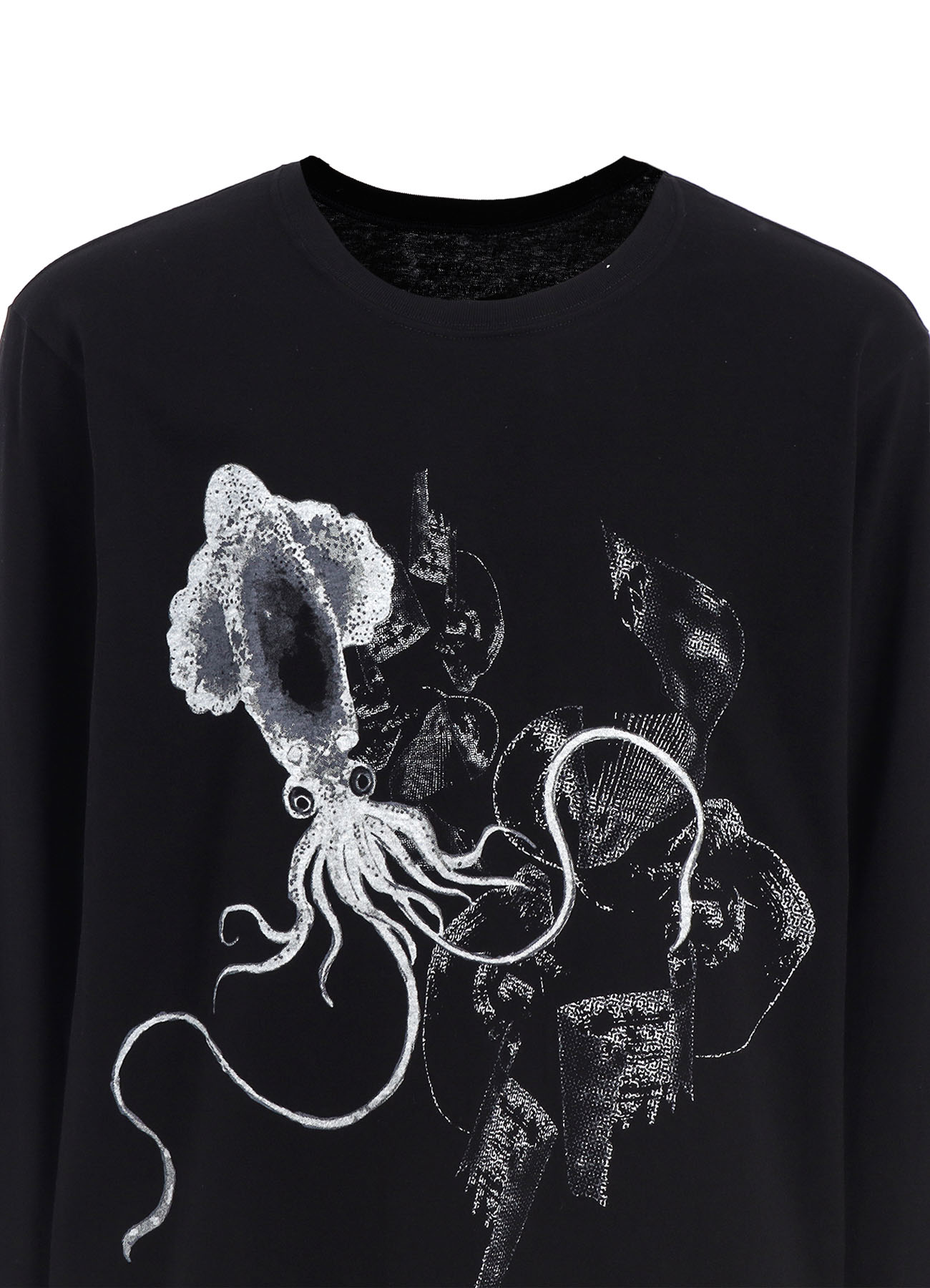 "SQUID" GRAPHIC LONG-SLEEVED T-SHIRT