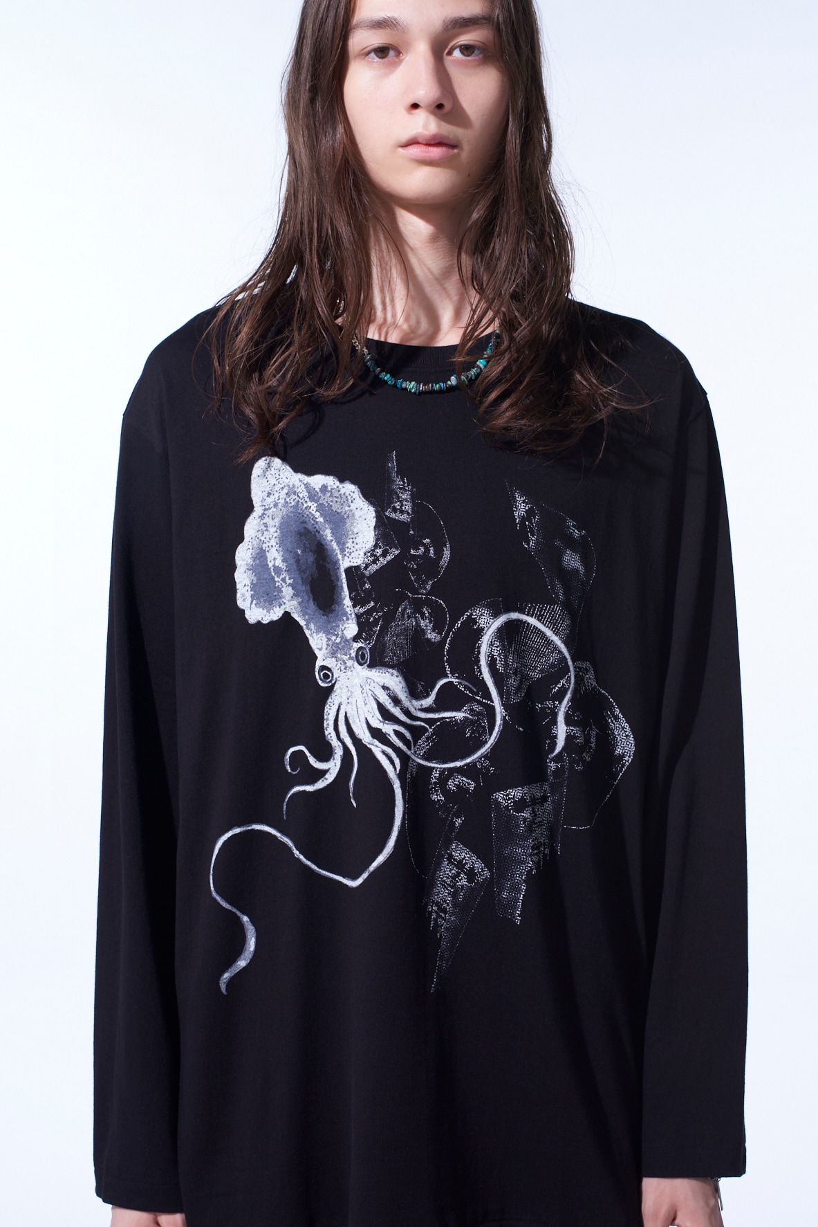 "SQUID" GRAPHIC LONG-SLEEVED T-SHIRT