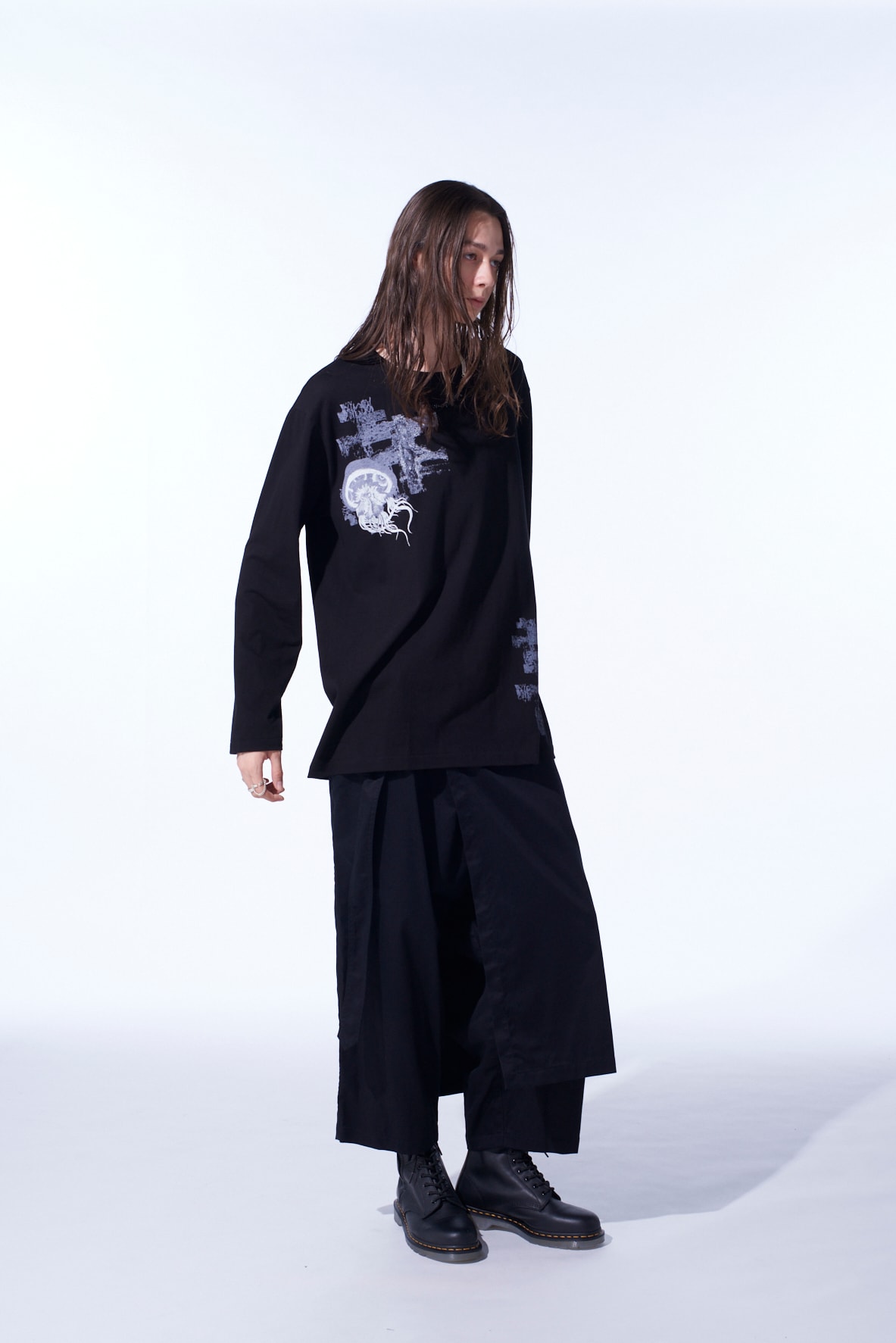 "JELLYFISH" GRAPHIC LONG-SLEEVED T-SHIRT