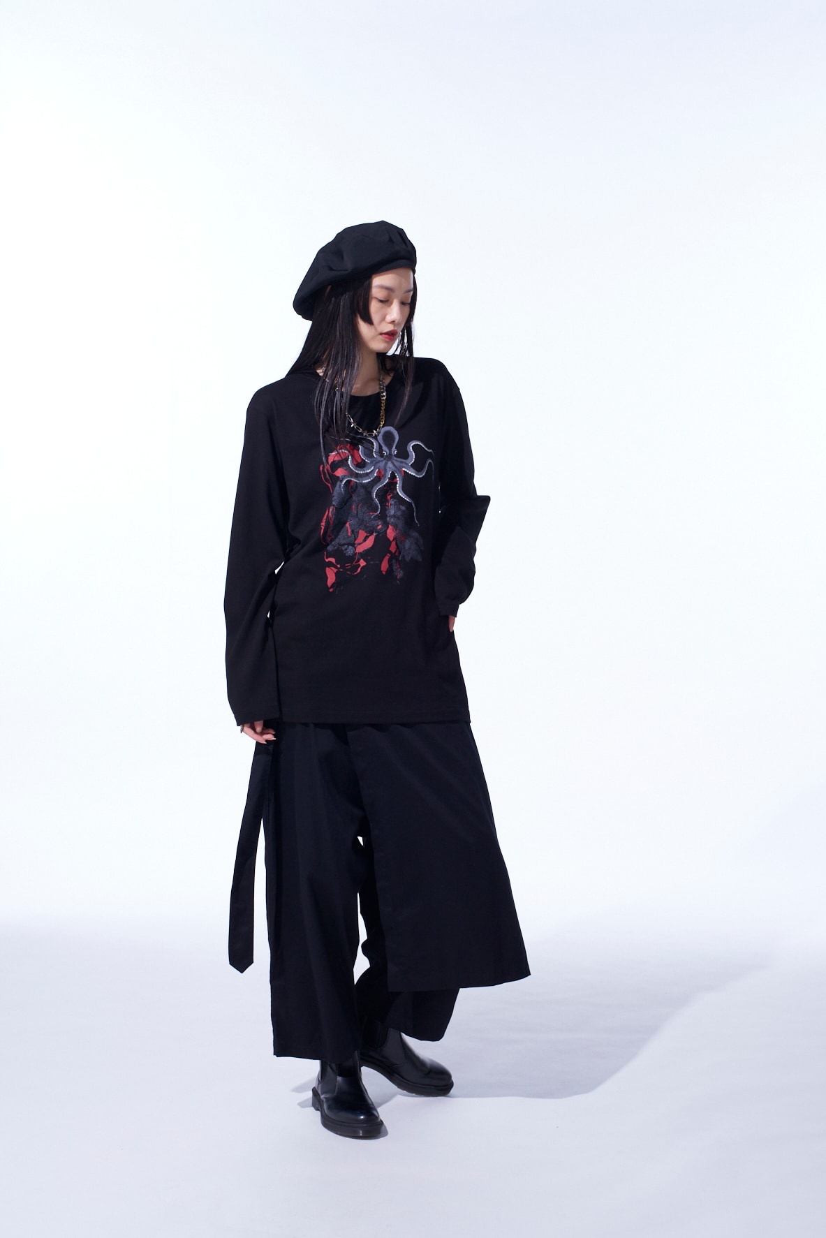 "OCTOPUS" GRAPHIC LONG-SLEEVED T-SHIRT