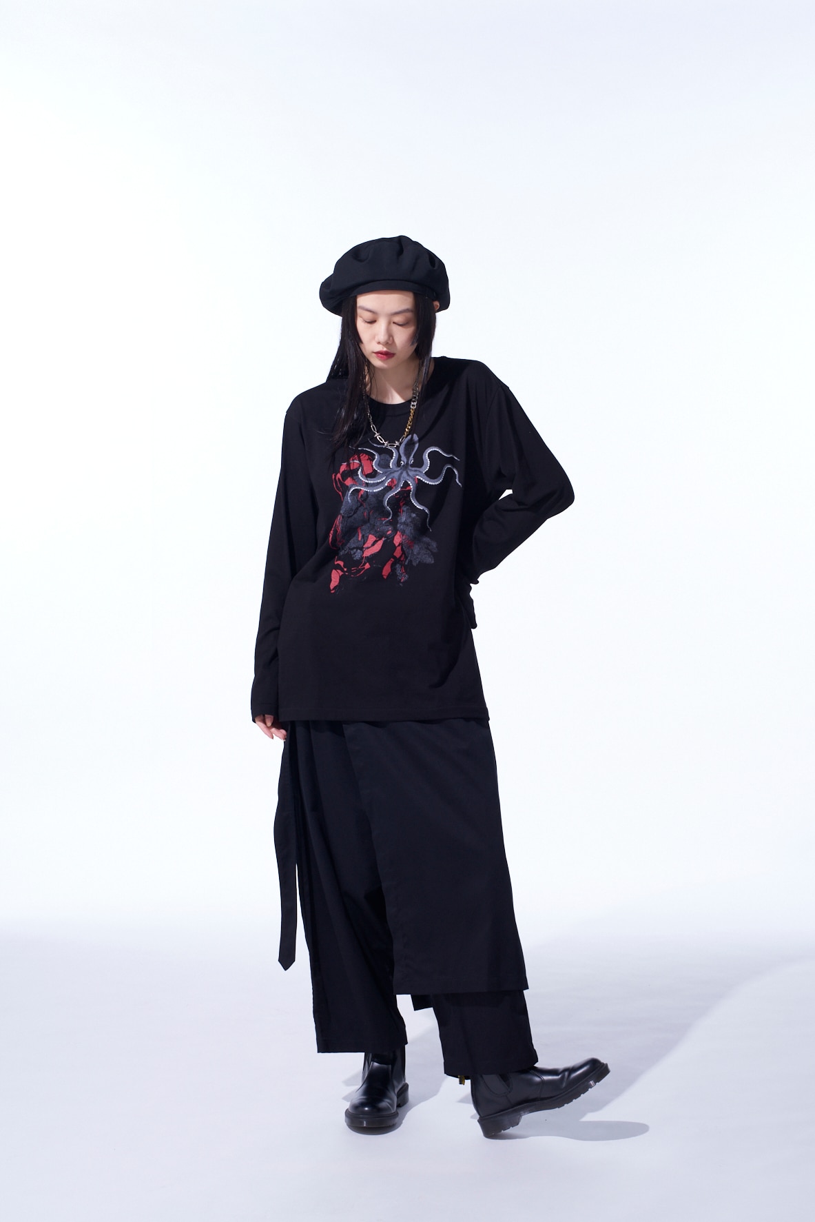 "OCTOPUS" GRAPHIC LONG-SLEEVED T-SHIRT