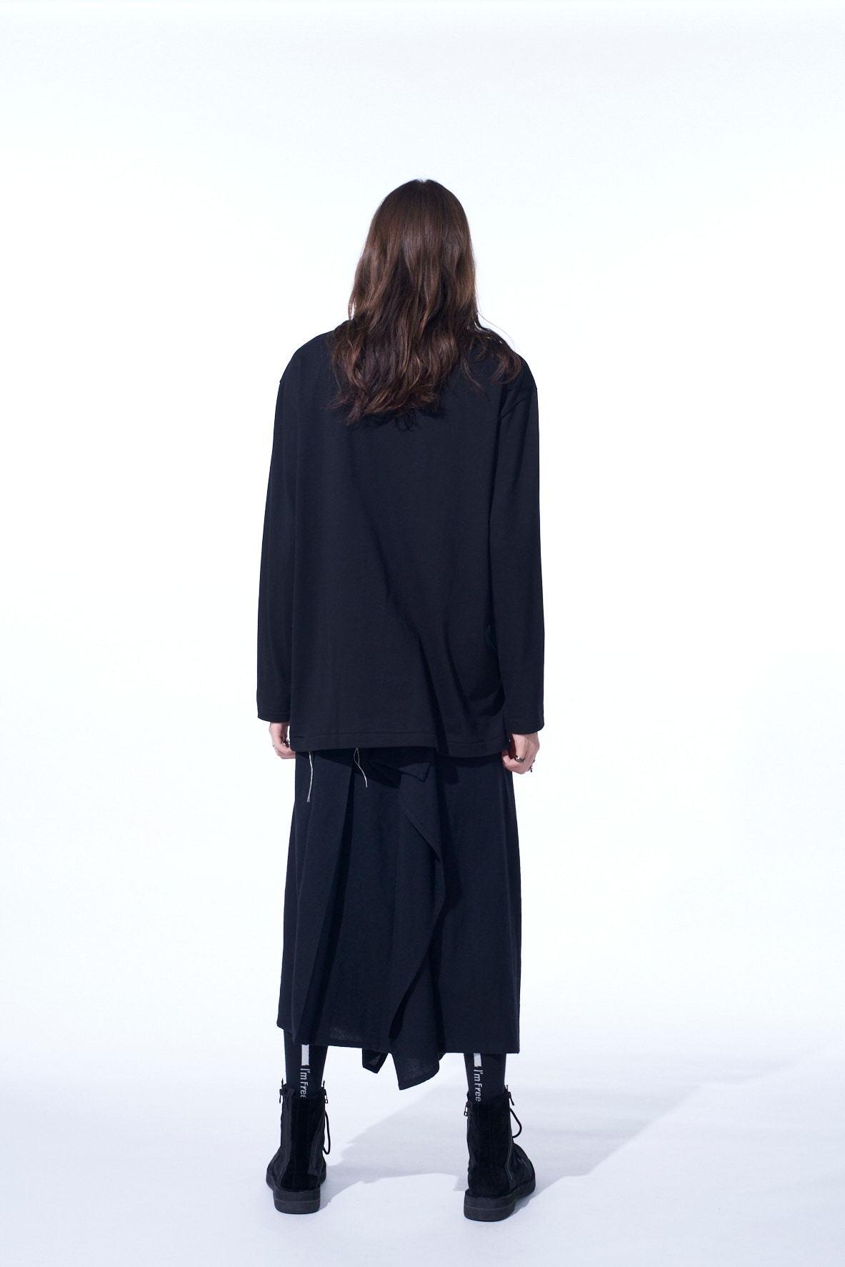 20/COTTON JERSEY「Black is Modest」HIGH NECK T-SHIRT