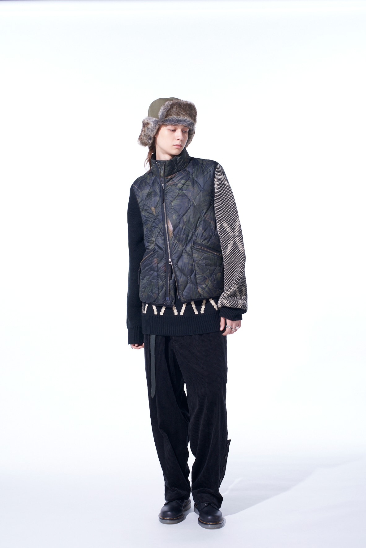 【12/5 12:00 Release】【S'YTE X TAION】DAHLIA CAMOUFLAGE QUILTED DOWN VEST