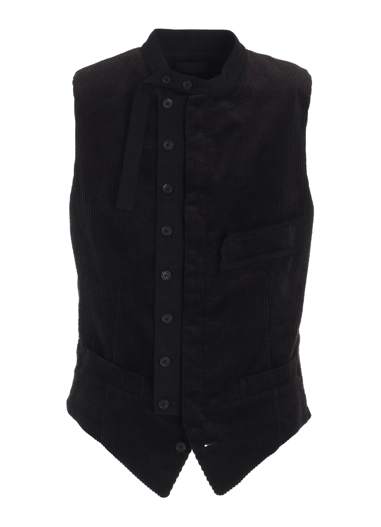 6W SOCCER CORDUROY STAND COLLAR VEST