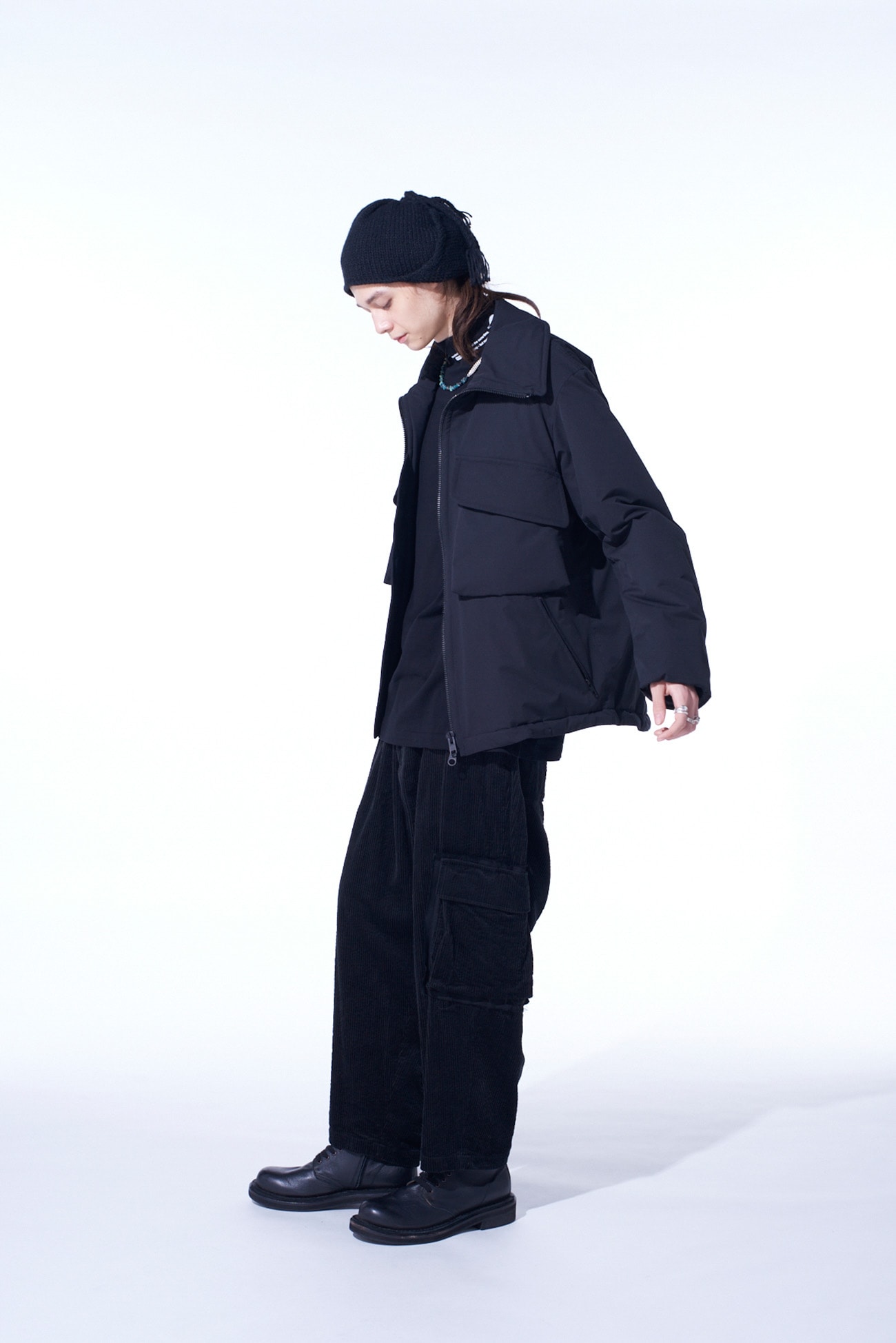 WATER-REPELLENT STRETCH TAFFETA OVERSIZED PUFFER BLOUSON