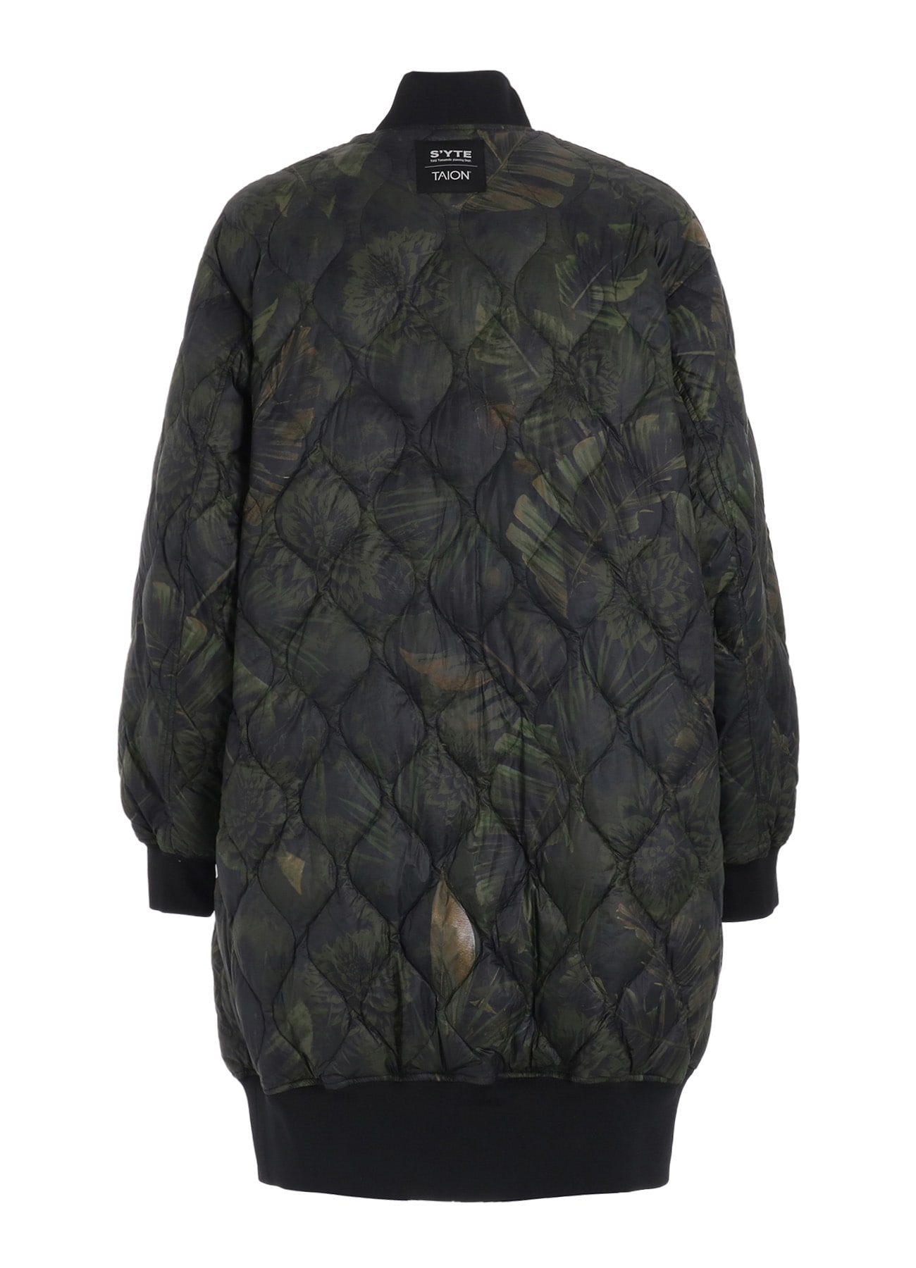 【11/21 12:00 Release】【S'YTE X TAION】DAHLIA CAMOUFLAGE QUILTED DOWN REVERSIBLE LONG MA-1