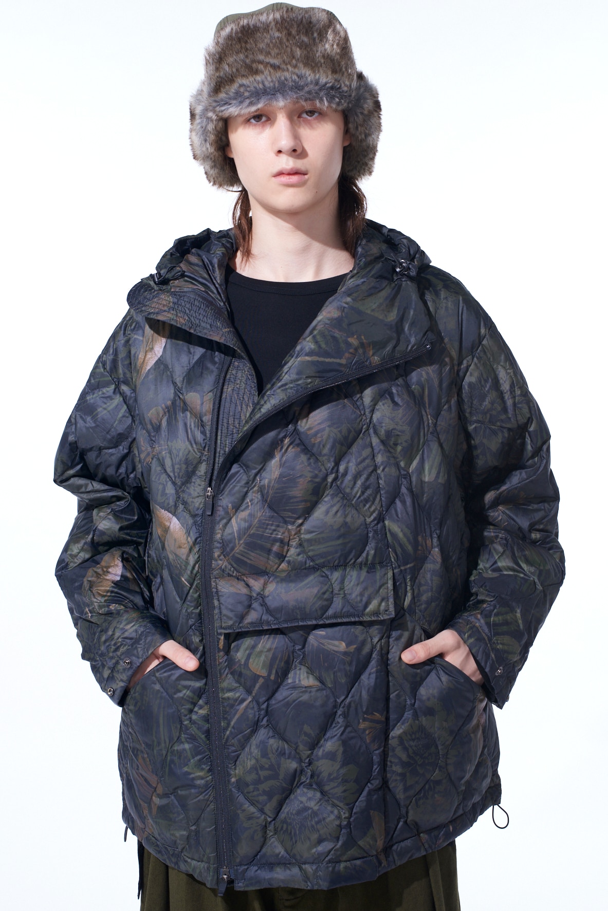 【11/21 12:00 Release】【S'YTE X TAION】DAHLIA CAMOUFLAGE QUILTED DOWN PARKA